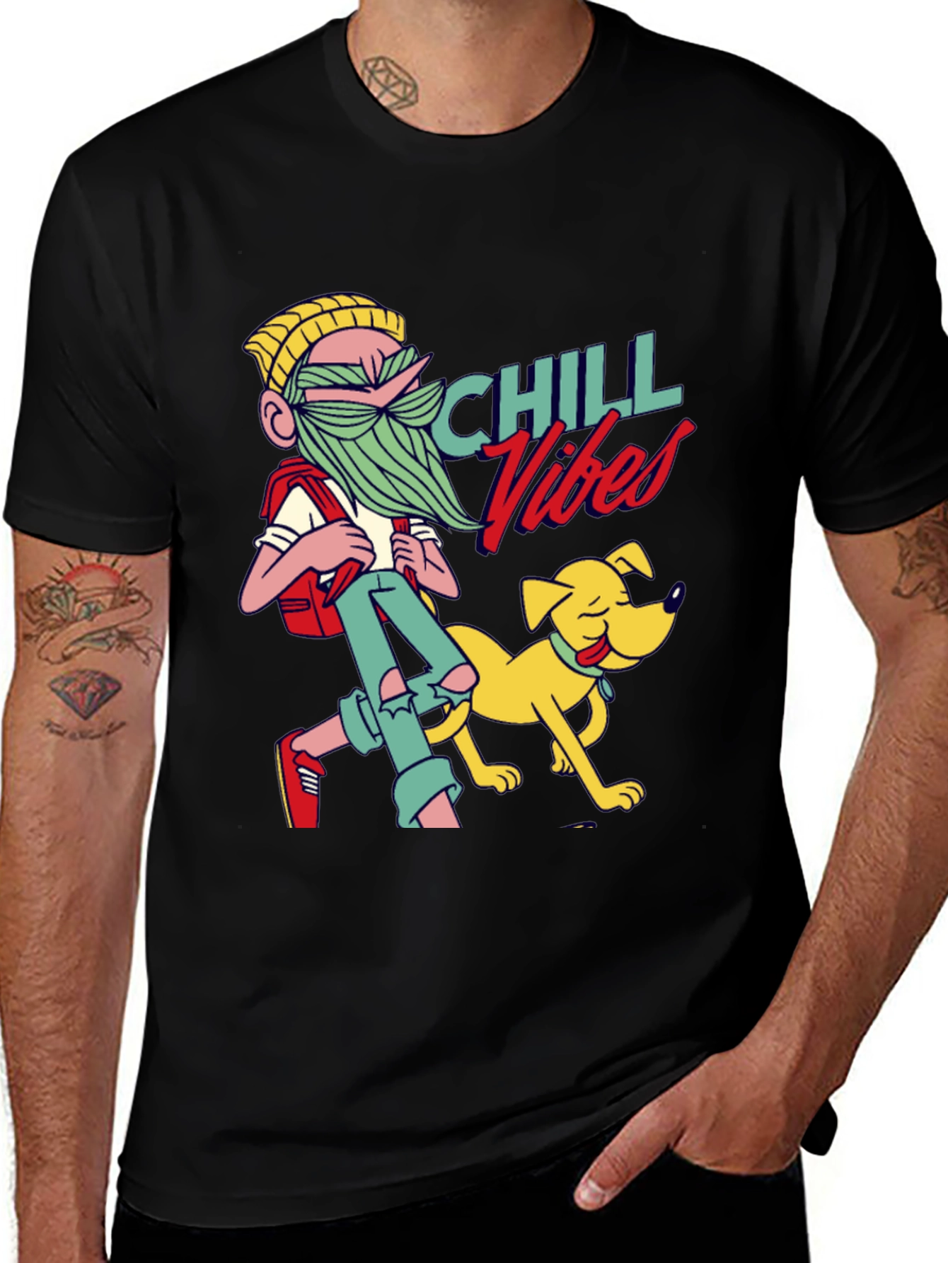 Chill Vibes Graphic Print T-Shirt