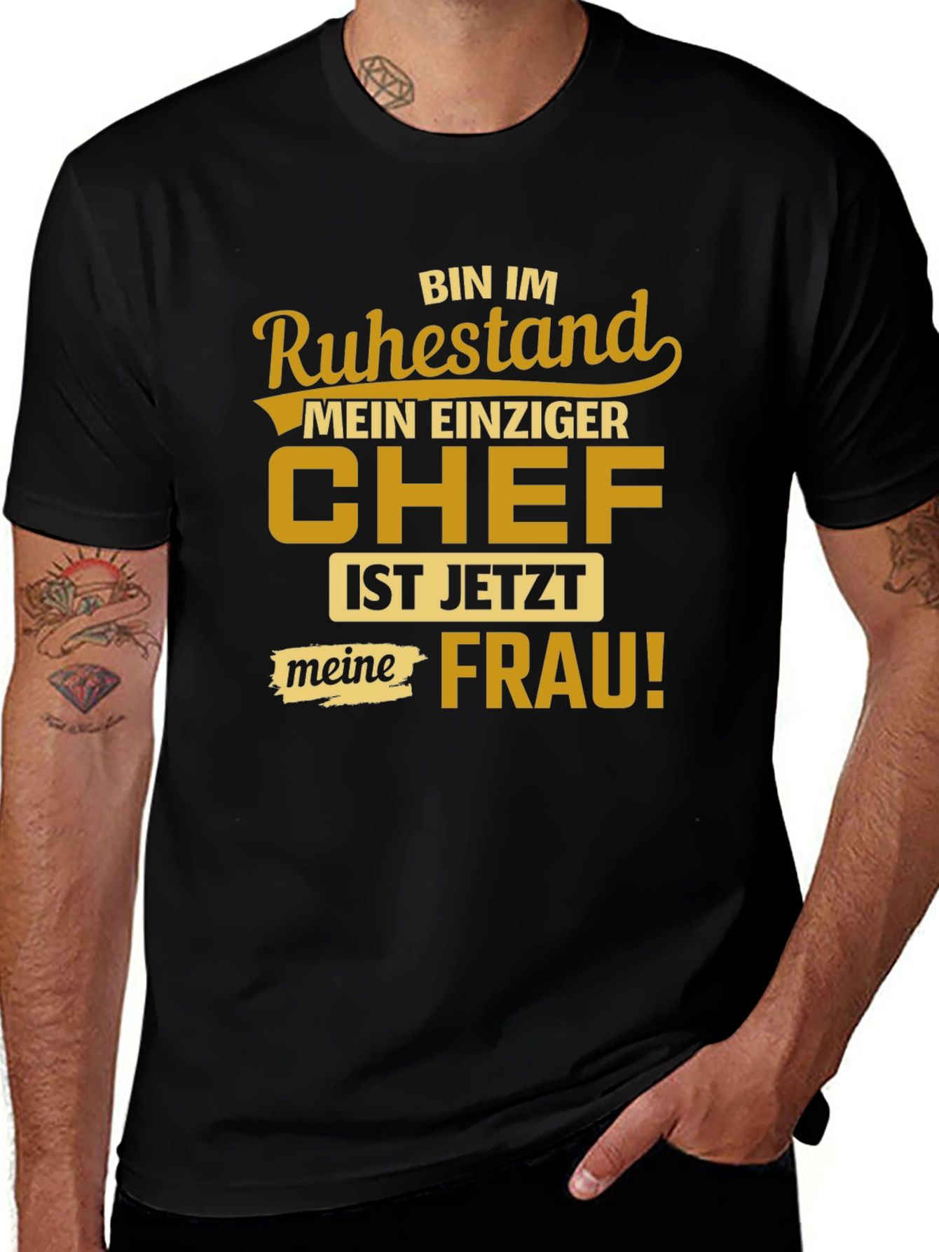 Variant 27 of Retired Chef T-Shirt - My Wife Is The Boss Now!