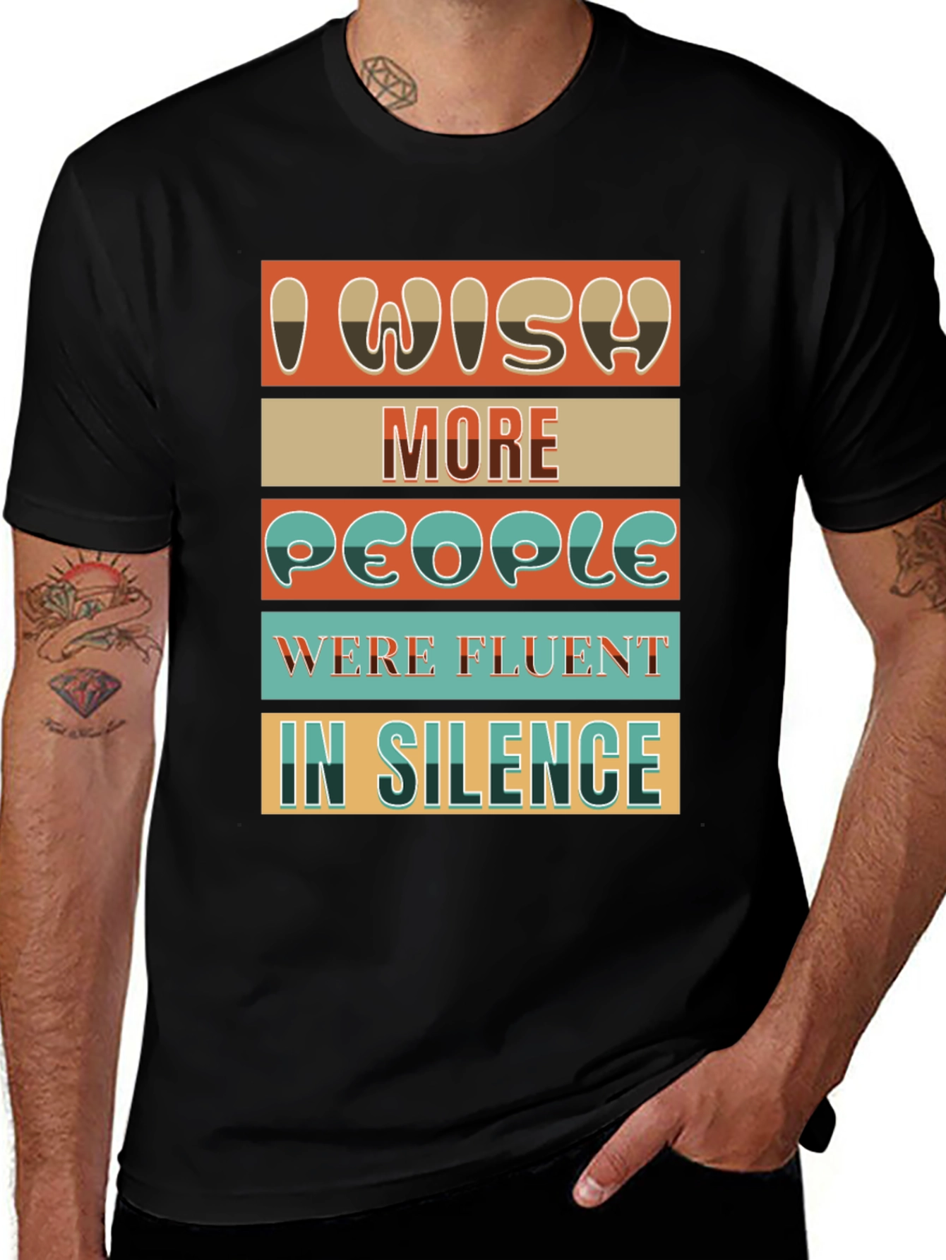 Variant 20 of I Wish More People Were Fluent In Silence T-Shirt