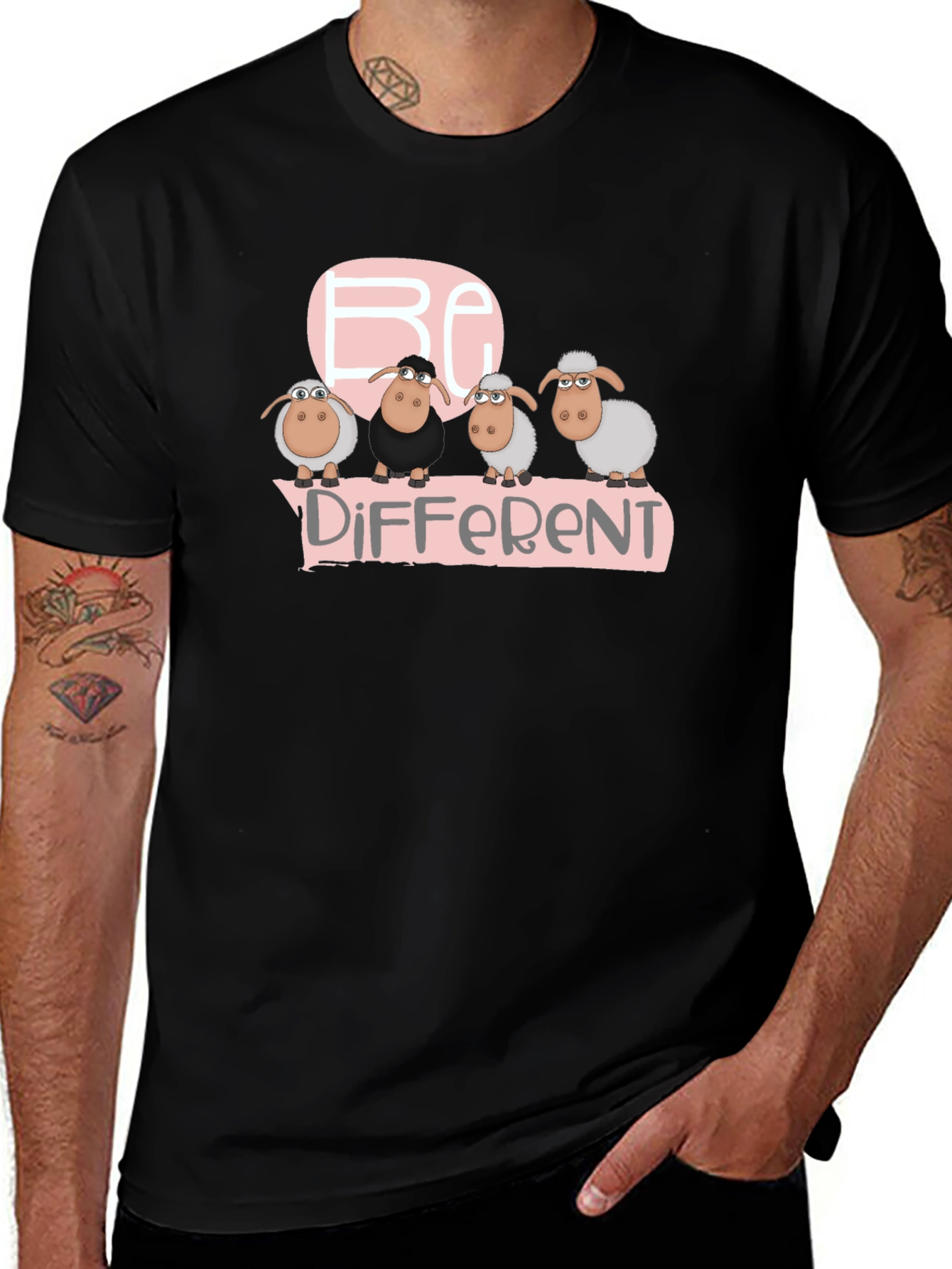 Variant 8 of Be Different Sheep T-Shirt