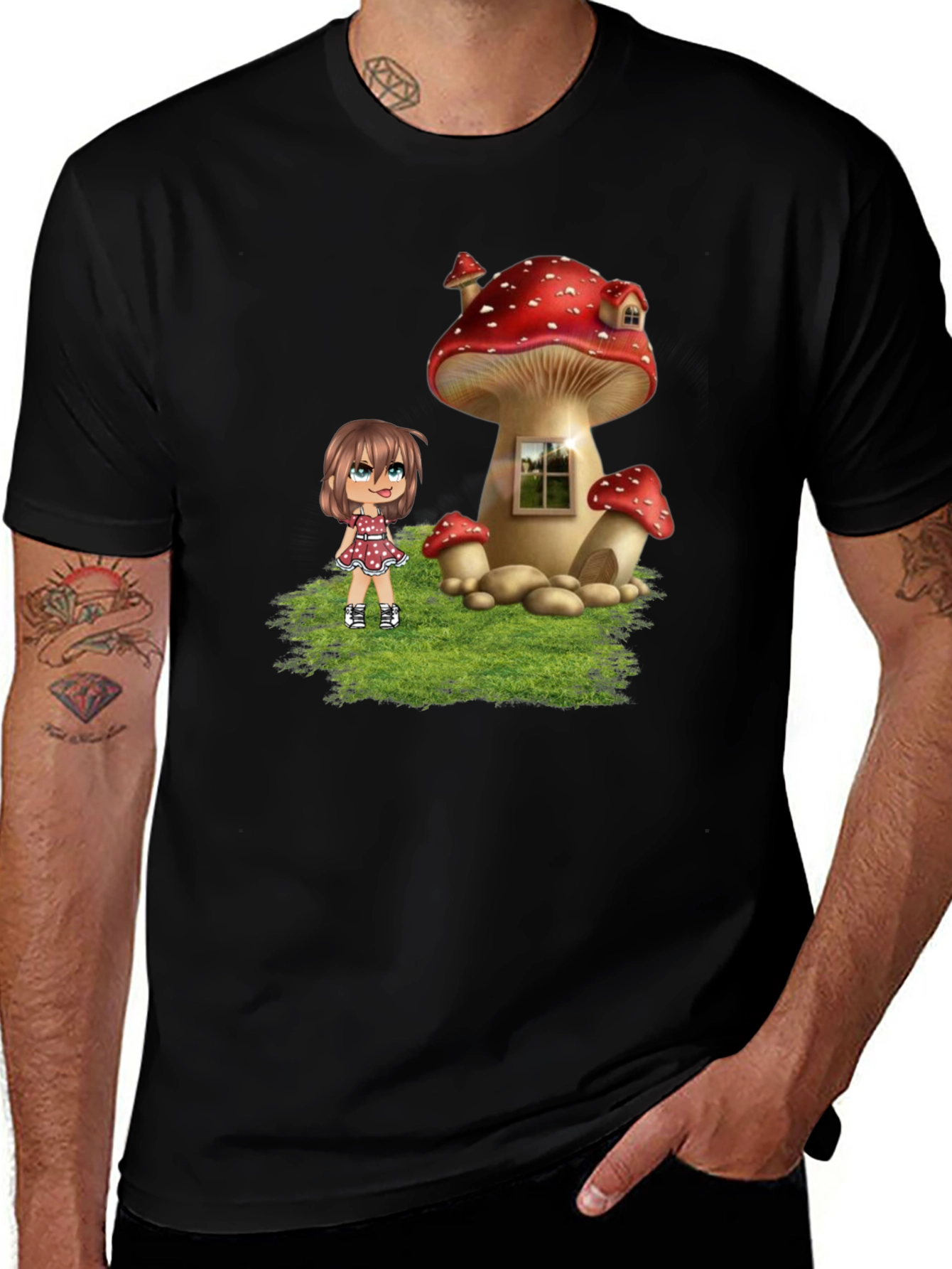 Mushroom House Graphic Tee