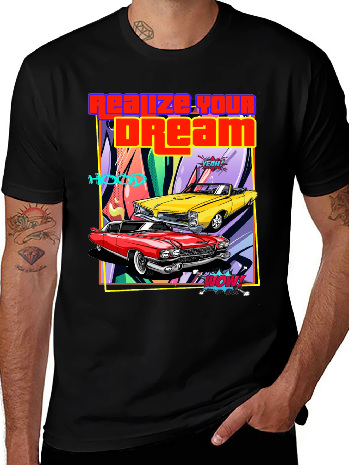 Variant 13 of Realize Your Dream Classic Car T-Shirt