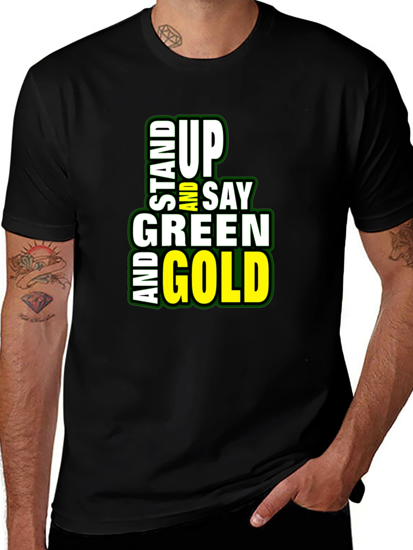 Stand Up Green & Gold T-Shirt - Packers Pride