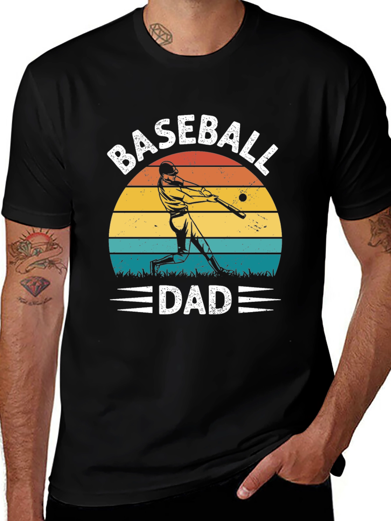 Variant 26 of Baseball Dad Graphic T-Shirt - Retro Style