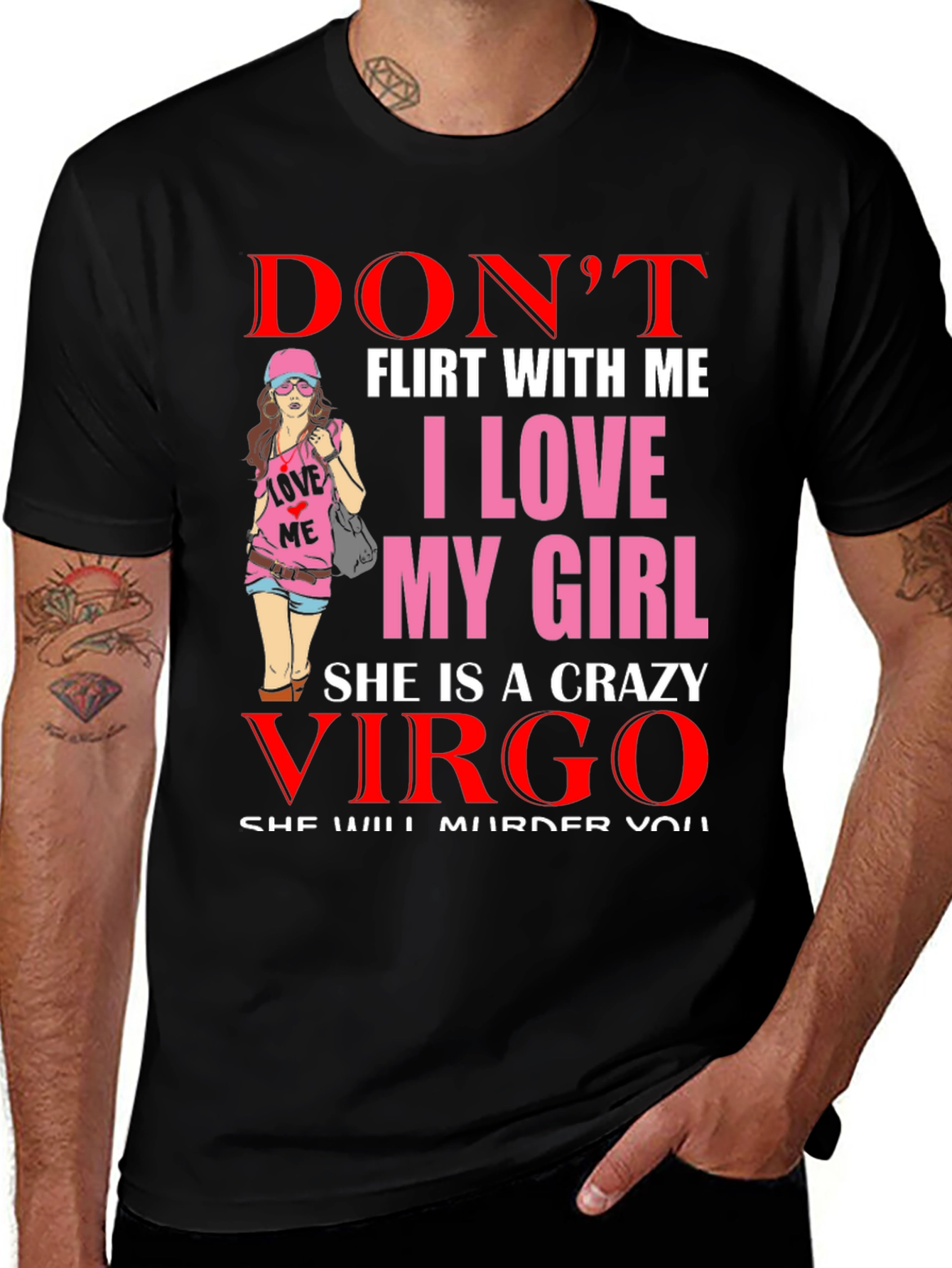 Variant 21 of Don't Flirt With Me Virgo Graphic Tee