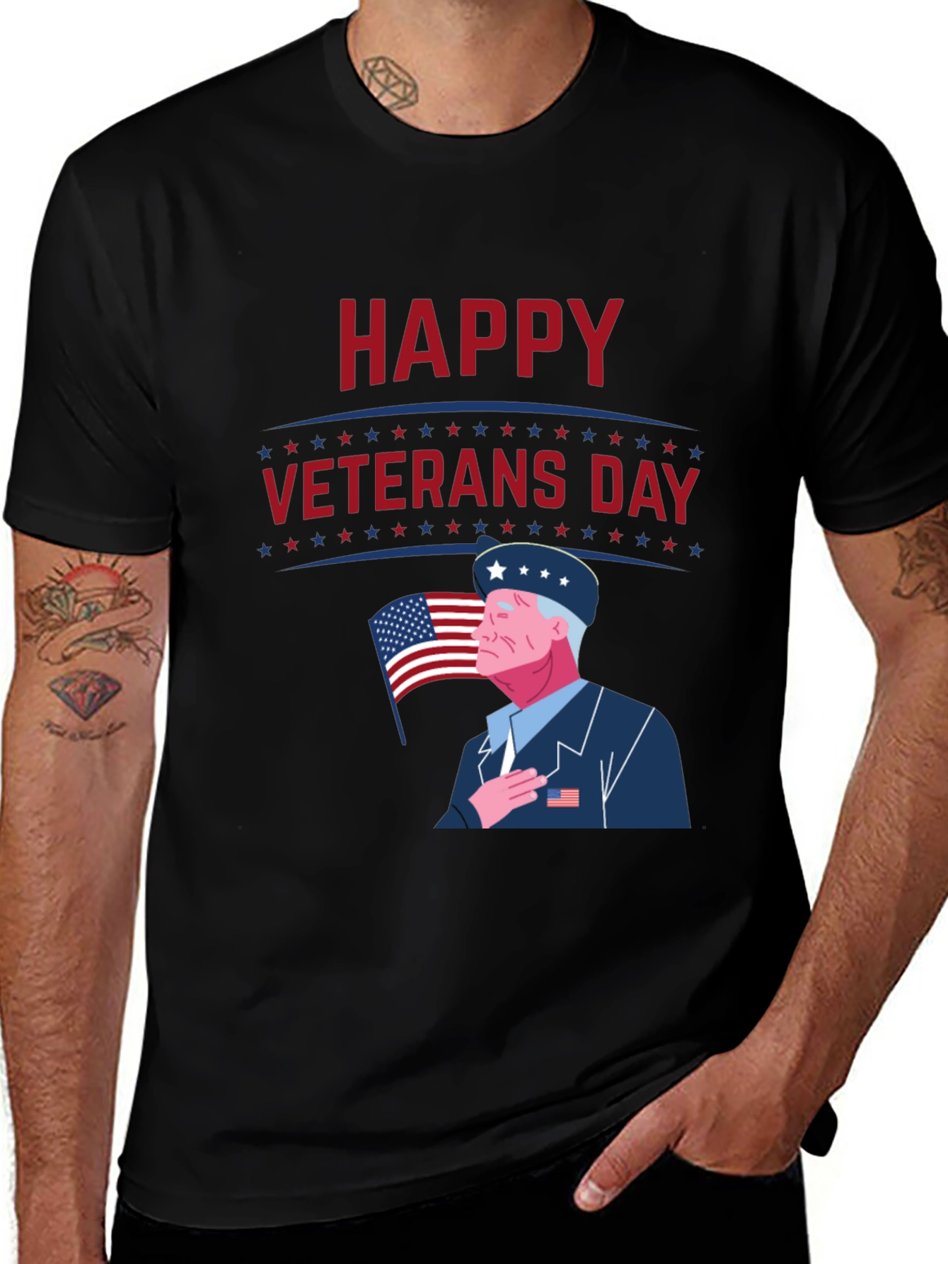 Variant 6 of Happy Veterans Day Graphic T-Shirt