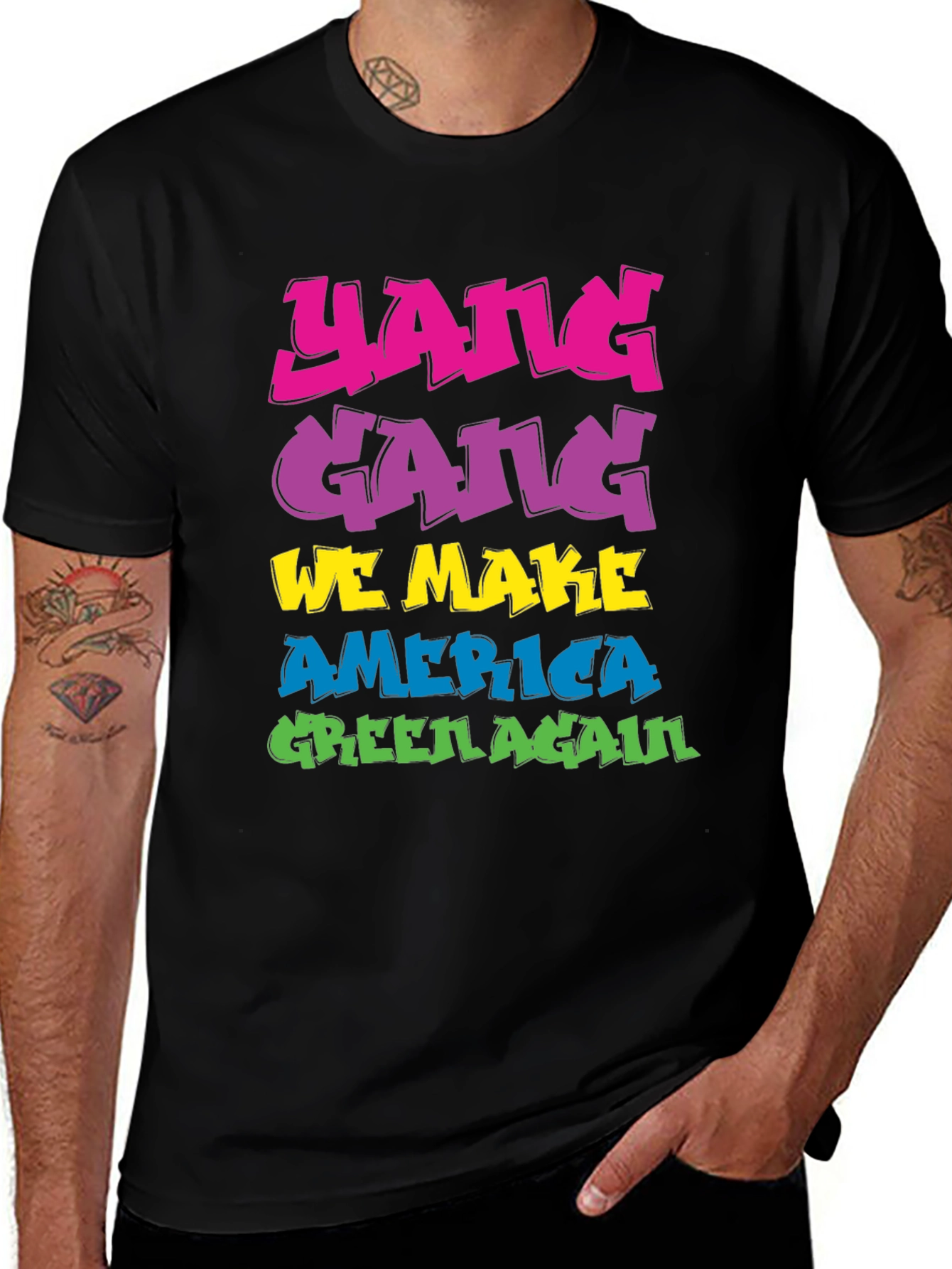 Variant 23 of Yang Gang We Make America Green Again T-Shirt