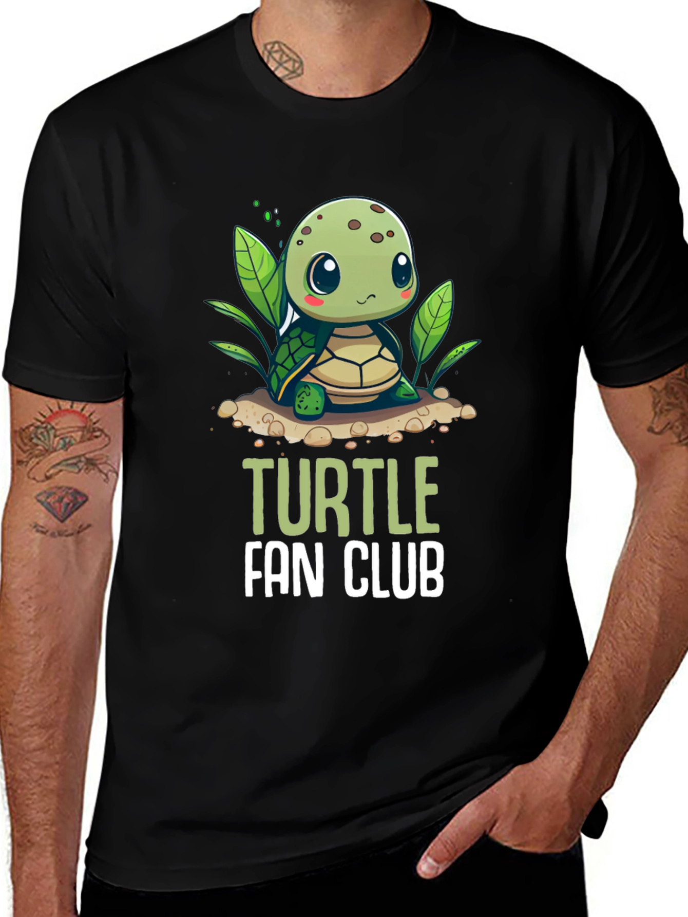 Variant 27 of Cute Turtle Fan Club Graphic T-Shirt