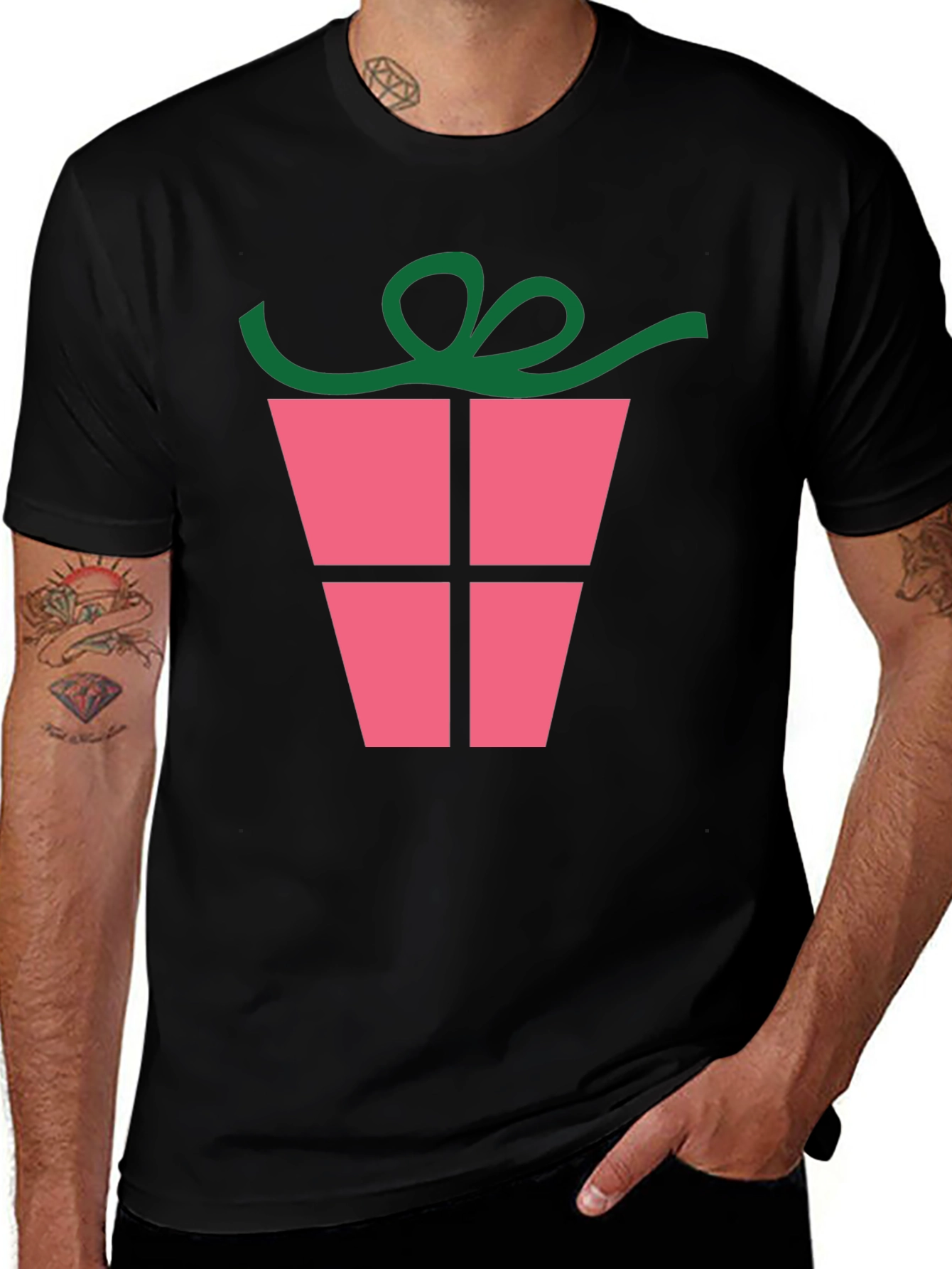 Variant 16 of Festive Gift Graphic Tee - Holiday Edition
