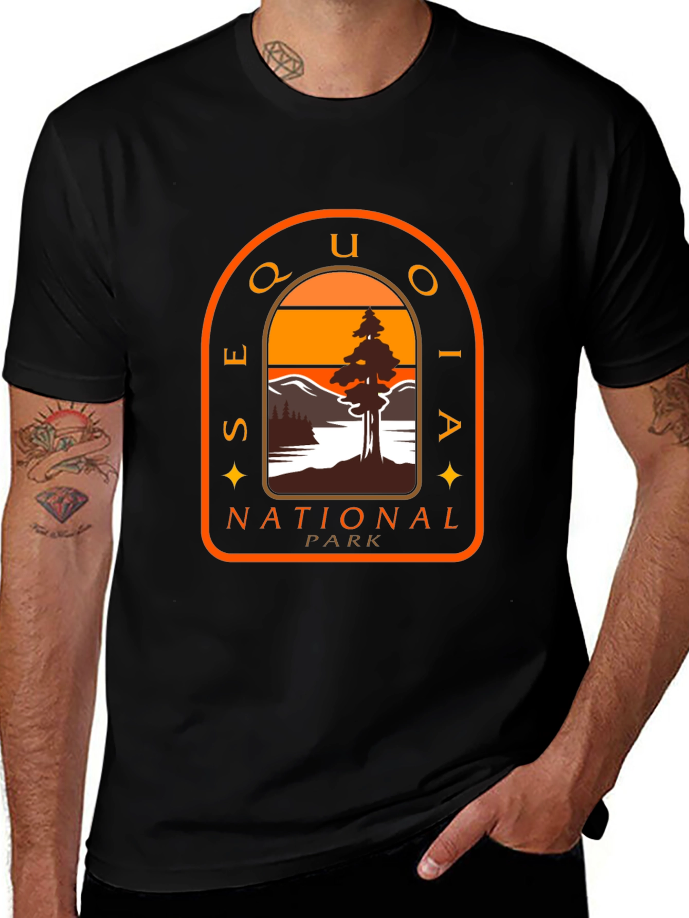 Variant 6 of Sequoia National Park T-Shirt Black