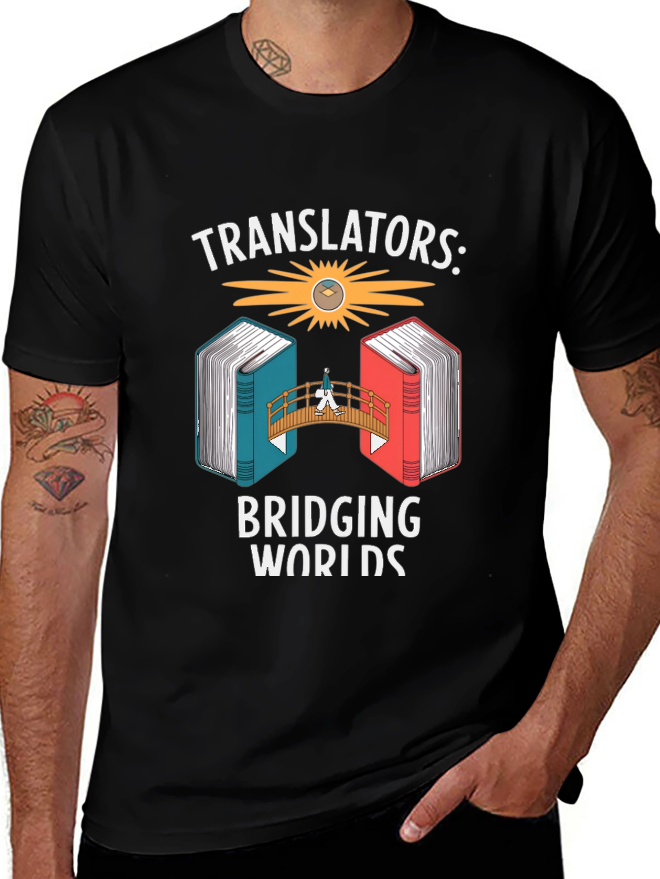 Variant 25 of Translator Bridging Worlds Graphic Tee