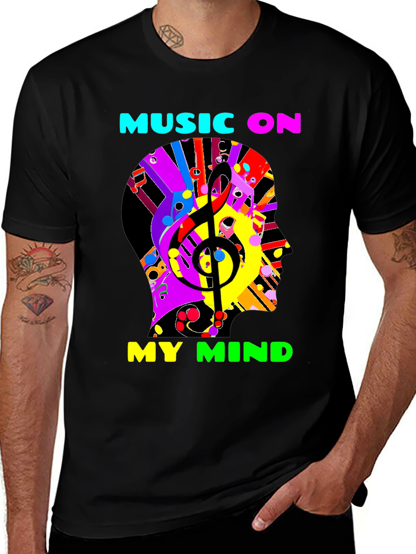Variant 18 of Music On My Mind Graphic T-Shirt