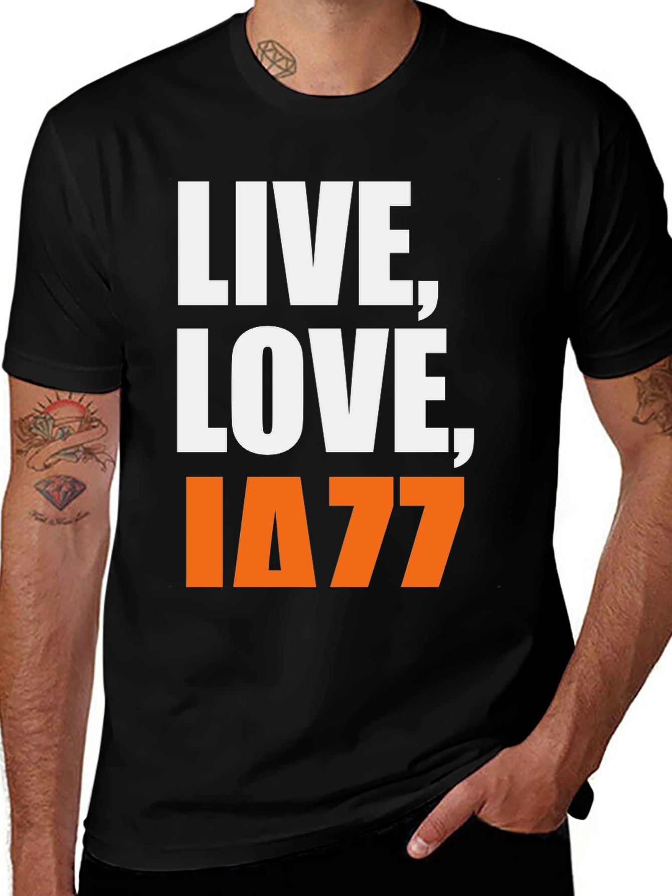 Live, Love, IΔ77 T-Shirt