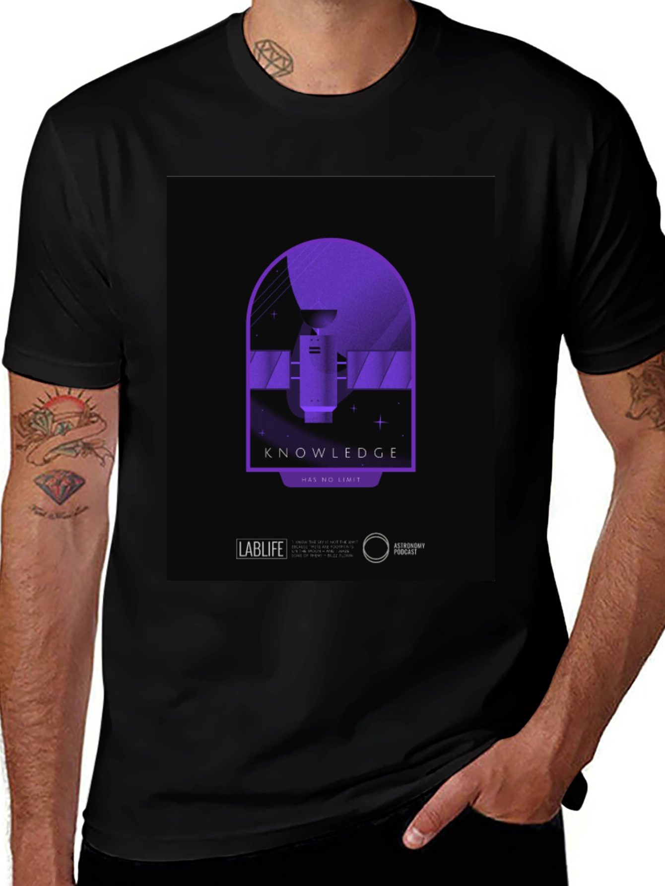 Lablife Astronomy Podcast Knowledge T-Shirt