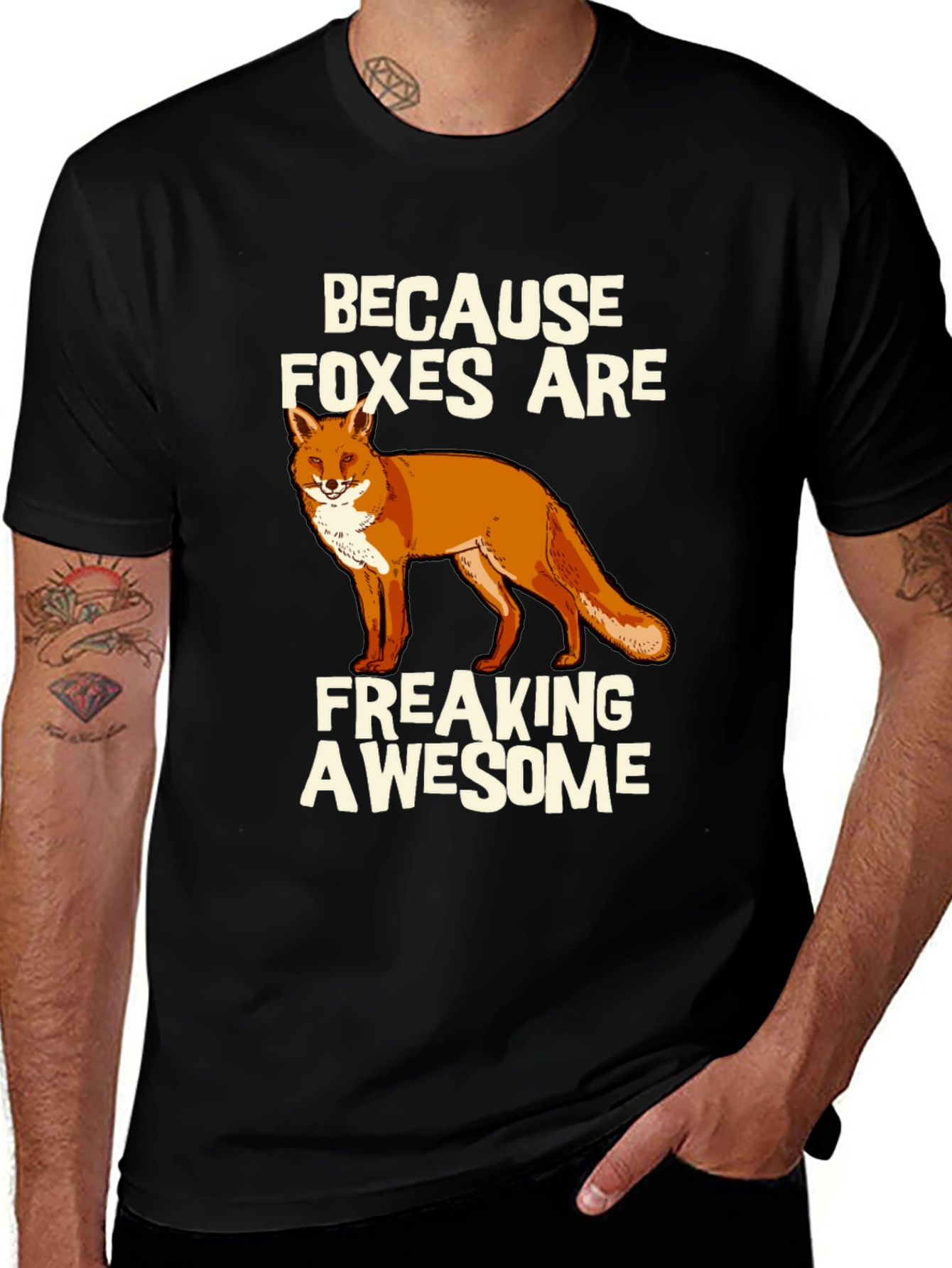 Variant 11 of Foxes Are Awesome Graphic Tee