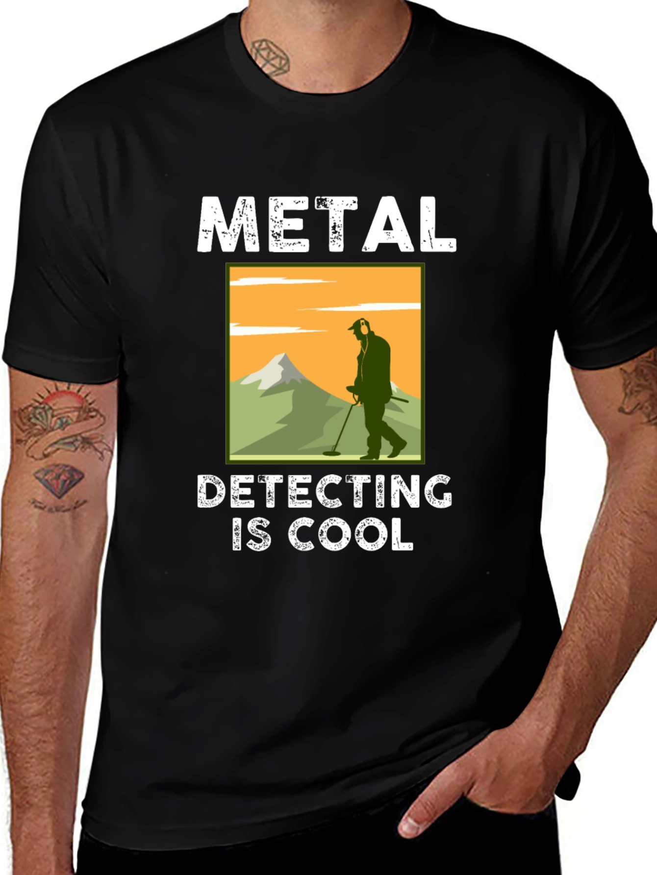 Variant 27 of Metal Detecting is Cool Graphic T-Shirt