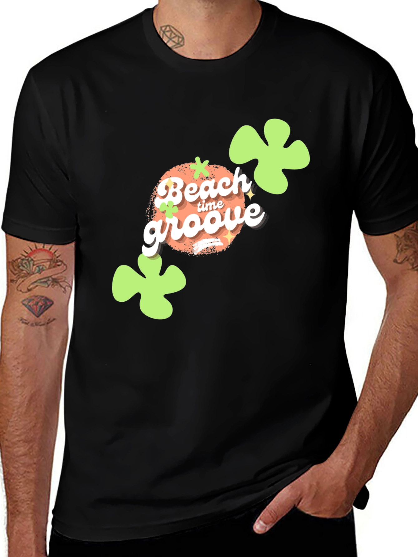 Beach Time Groove Graphic T-Shirt
