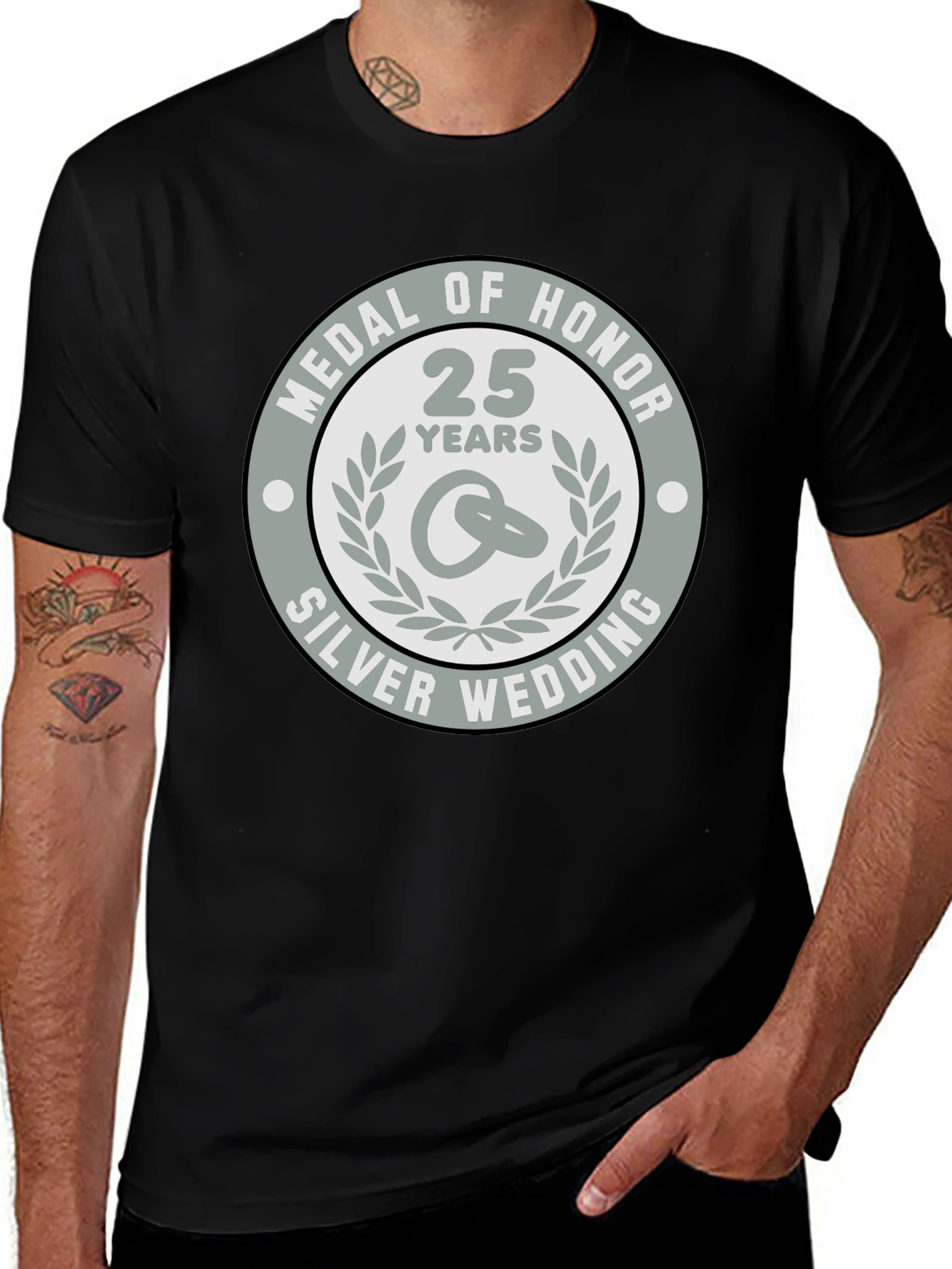 Silver Wedding Anniversary Medal of Honor T-Shirt
