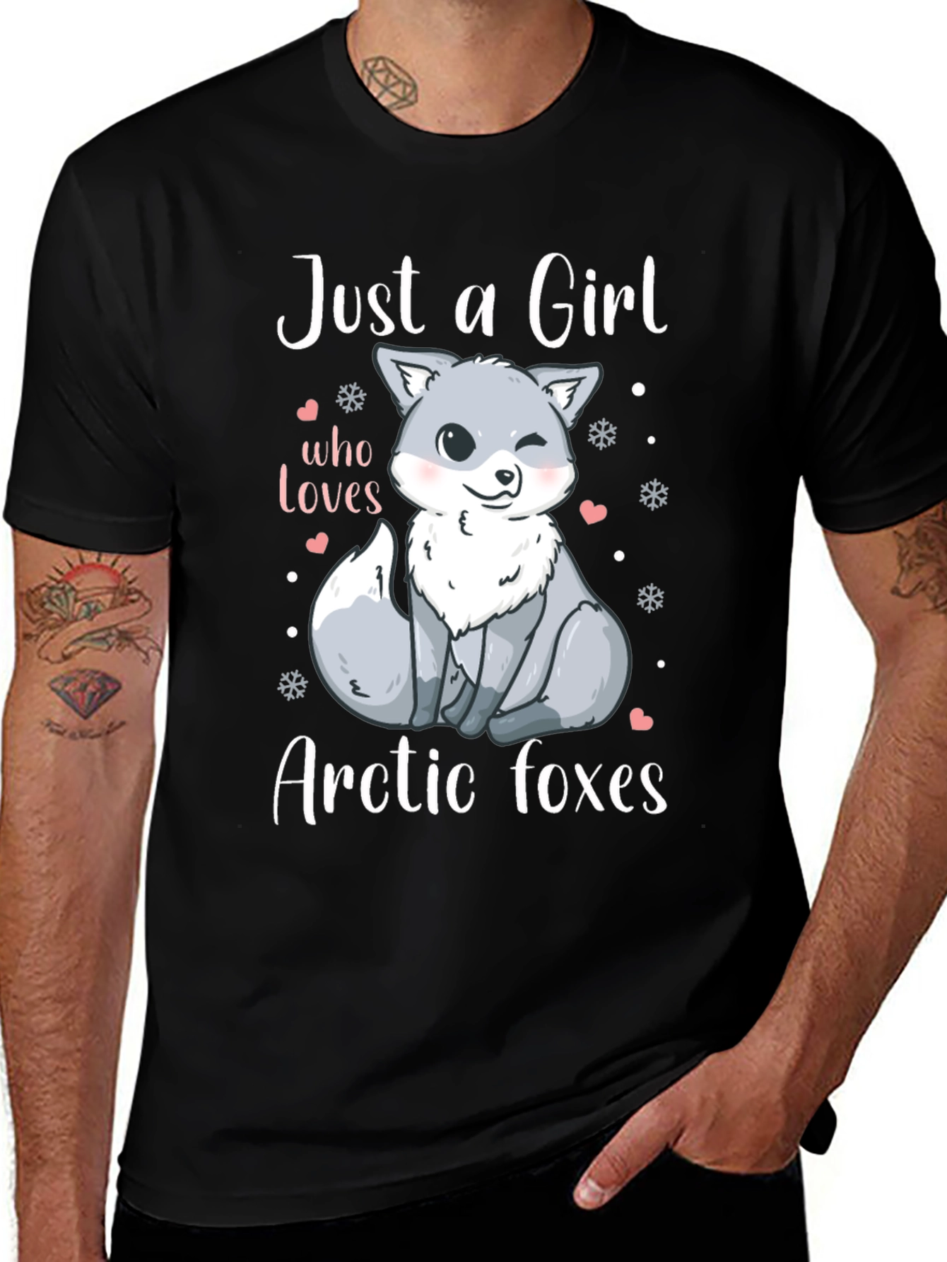 Variant 28 of Girl Who Loves Arctic Foxes T-Shirt