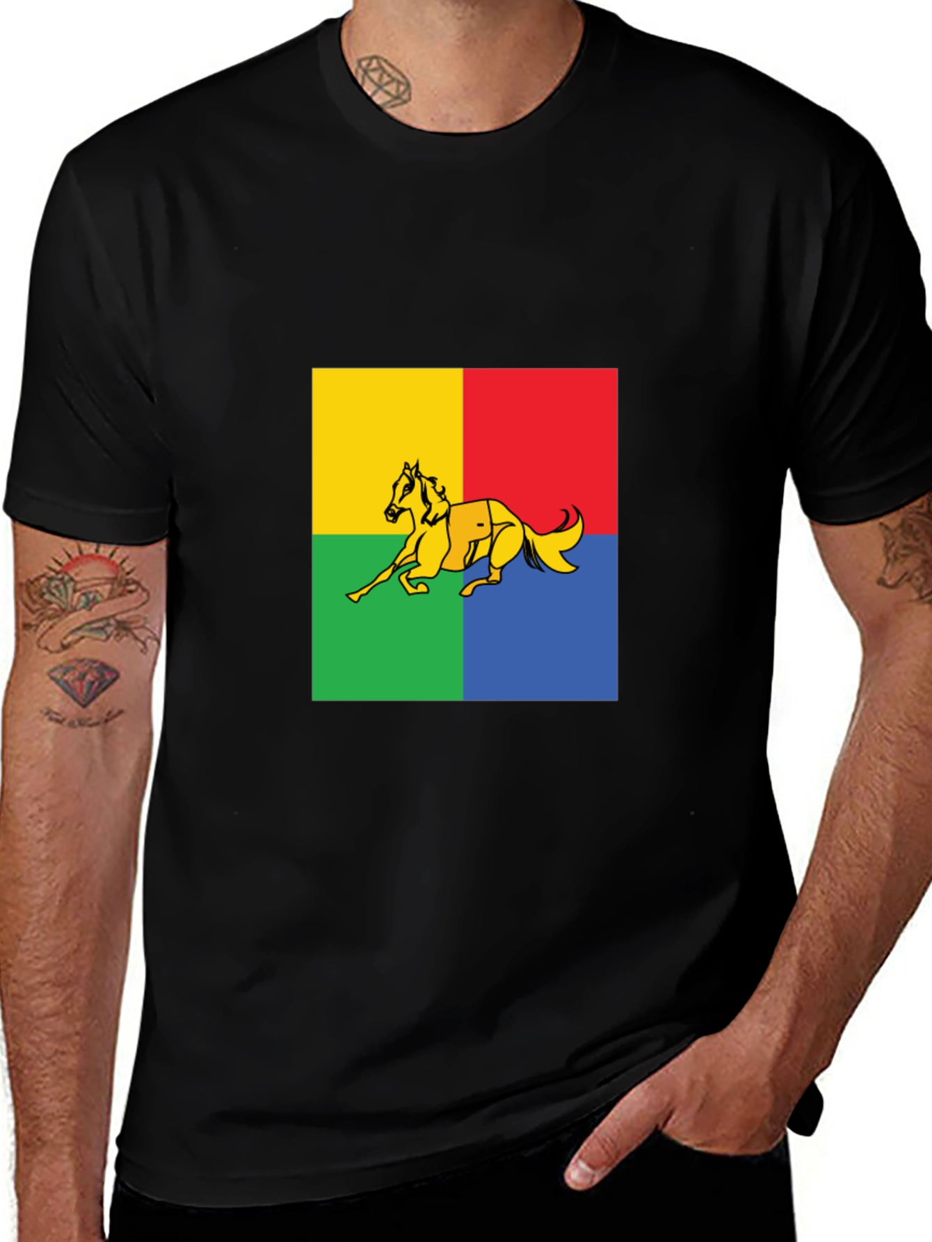 Retro Horse Graphic Tee - Bold Style