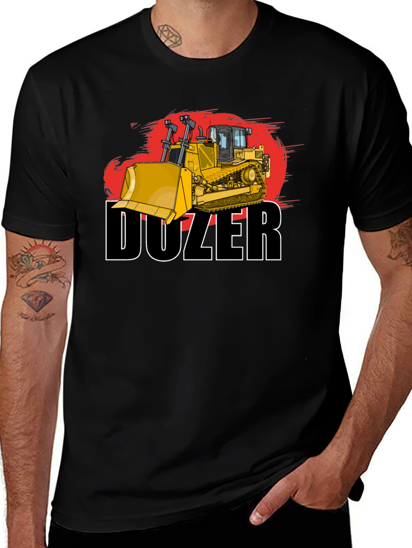 Variant 12 of Doozer Construction Tee - Bulldozer Graphic T-Shirt