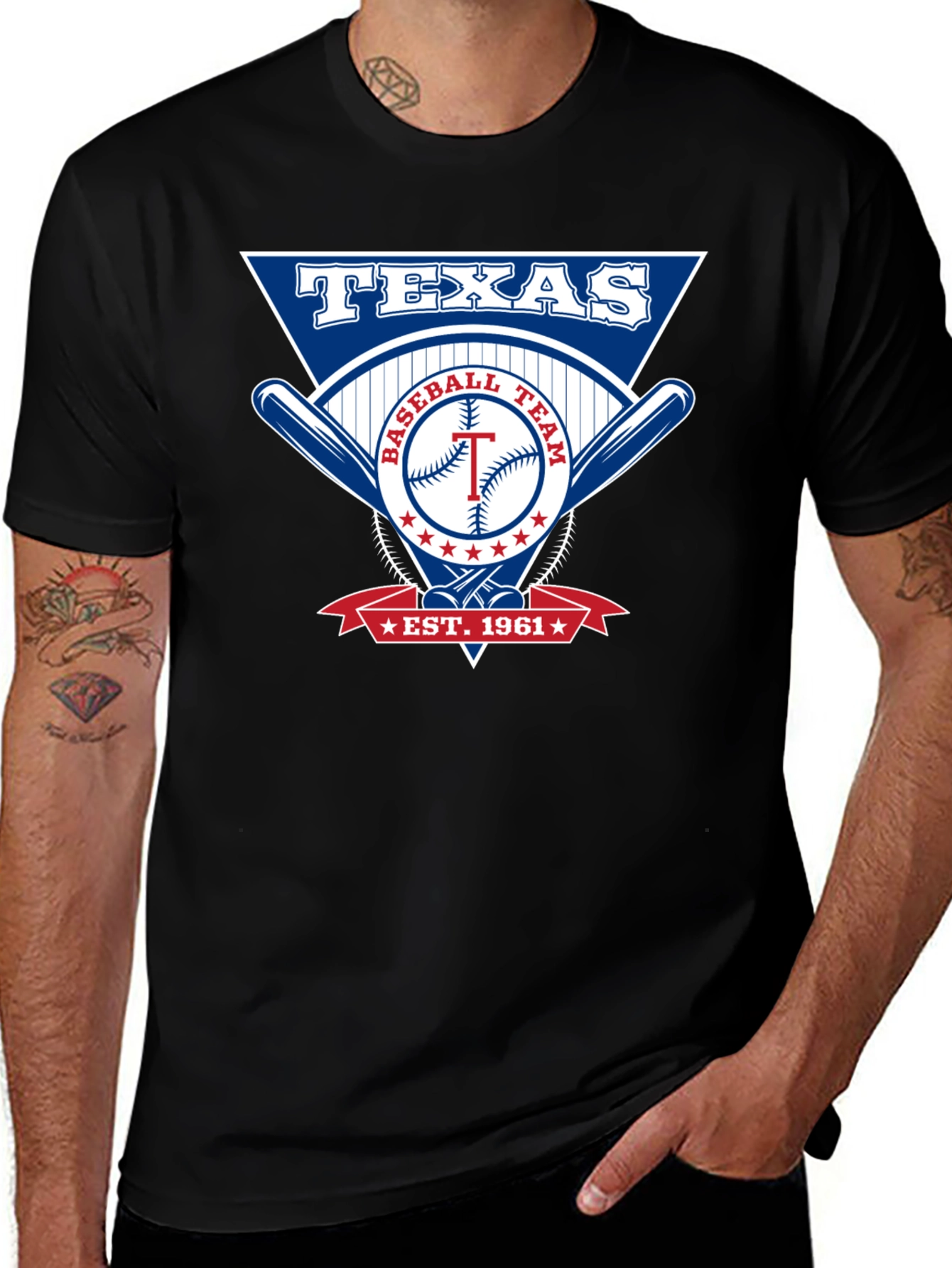 Texas Baseball Team Est. 1961 Graphic T-Shirt