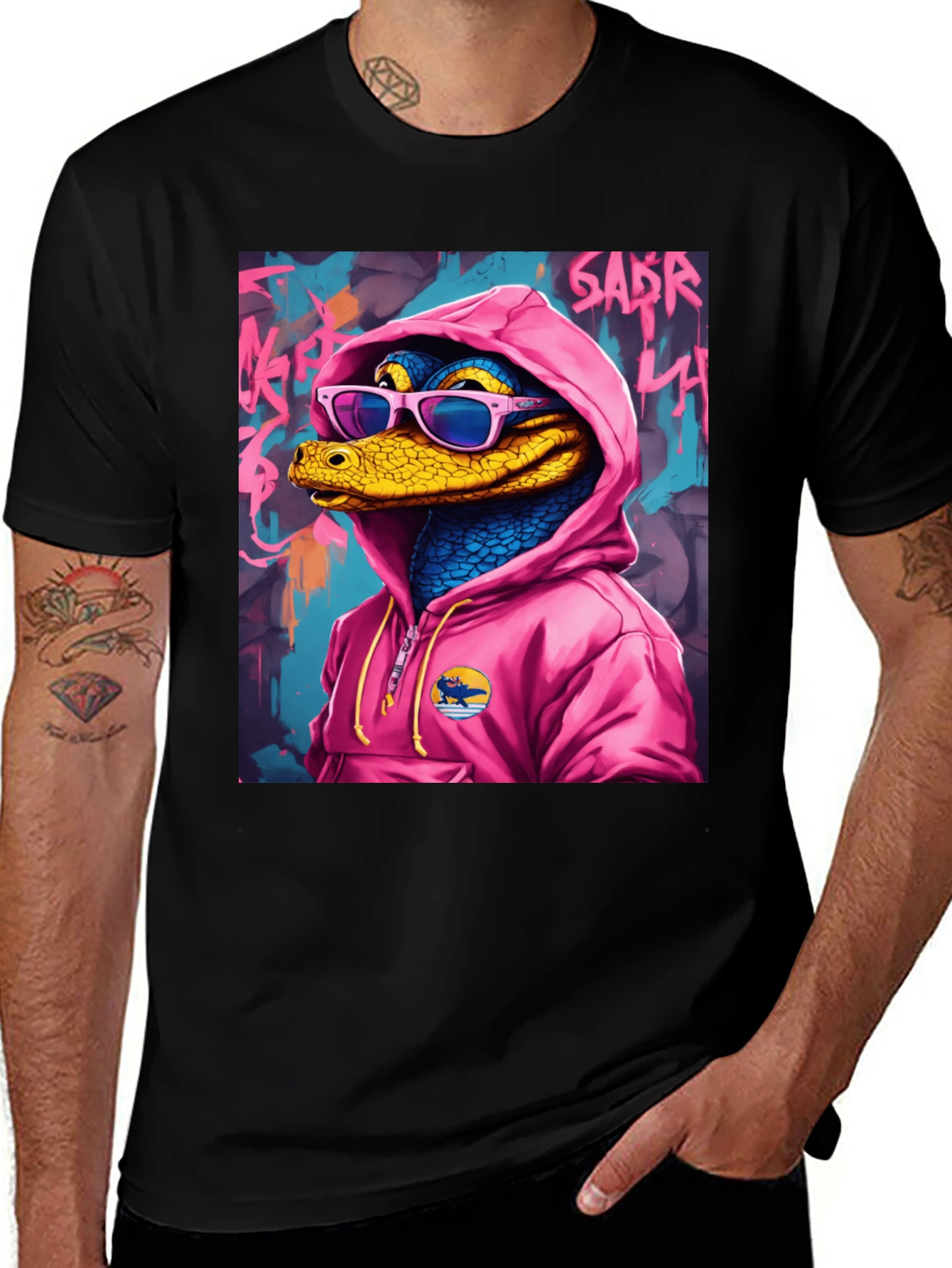 Variant 25 of Cool Reptile Graphic Tee