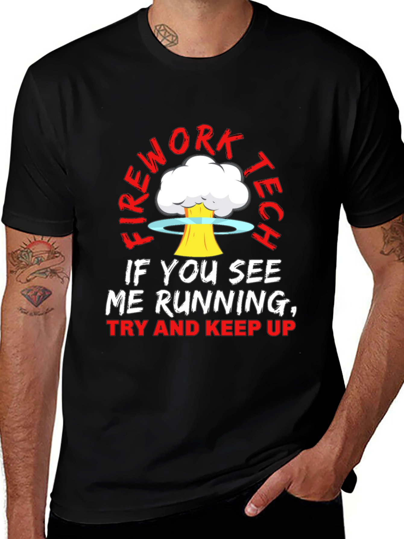 Variant 11 of Firework Tech Humor Graphic Tee