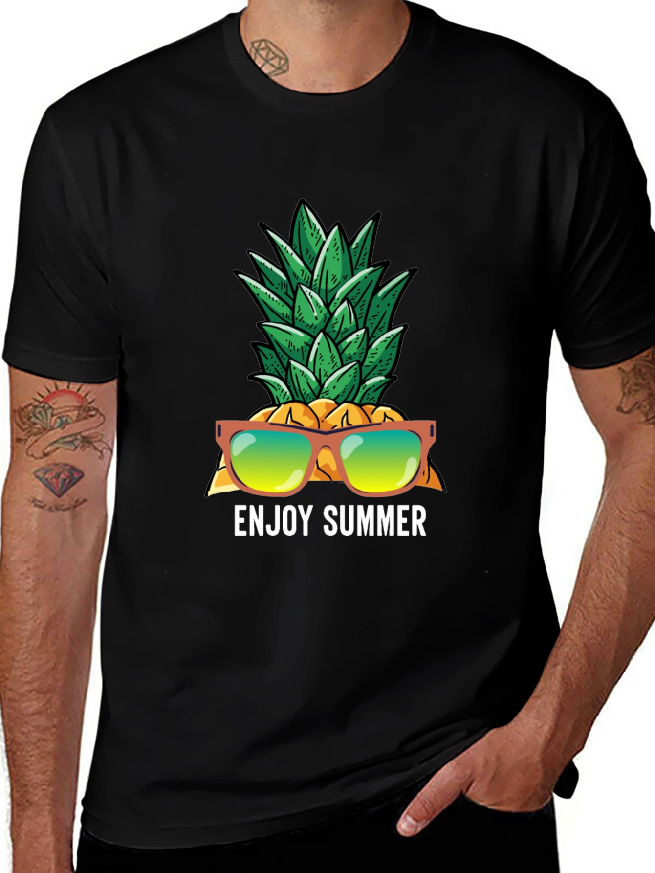 Variant 11 of Enjoy Summer Pineapple Sunglasses T-Shirt