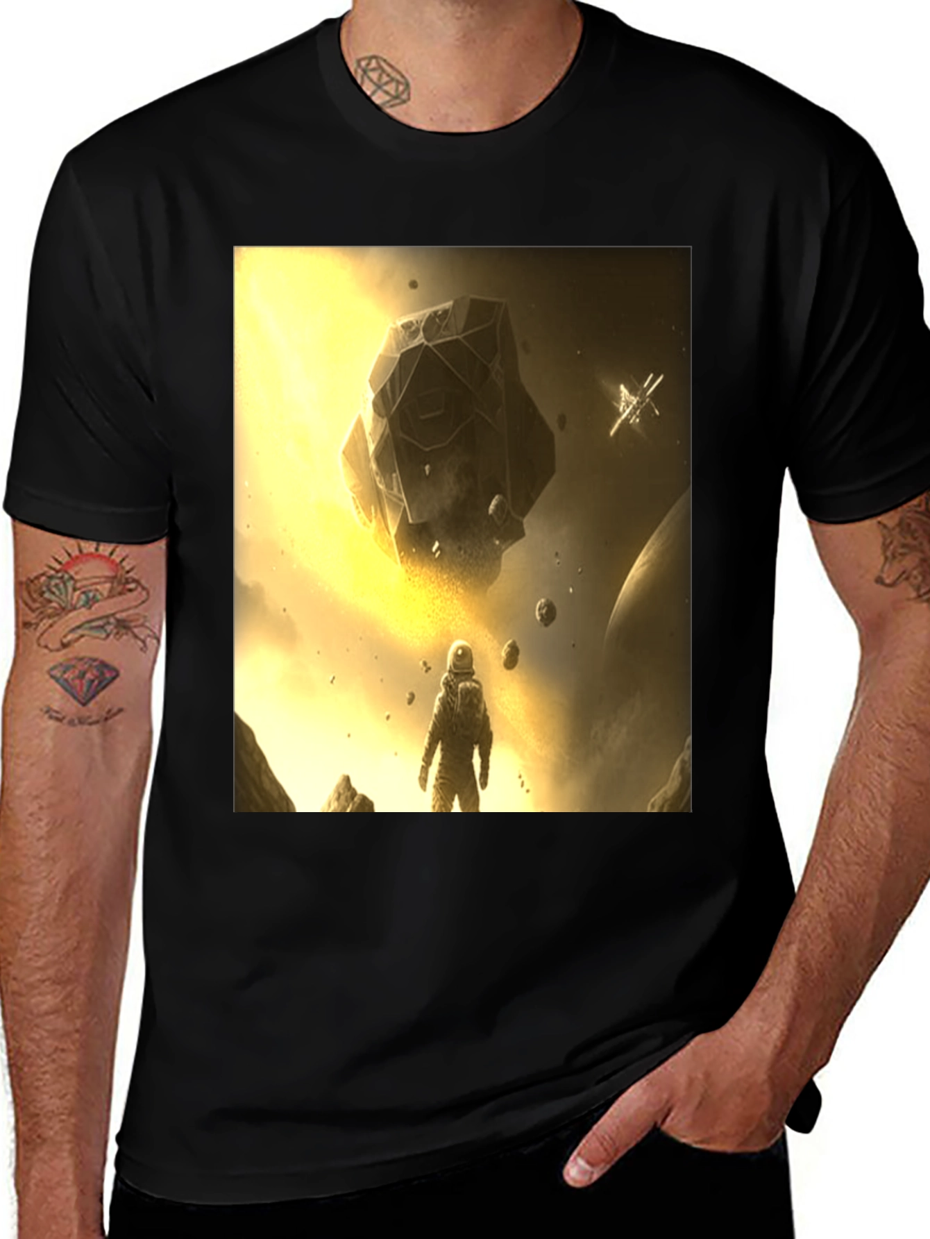 Variant 3 of Astronaut Space T-Shirt - Explore the Cosmos in Style