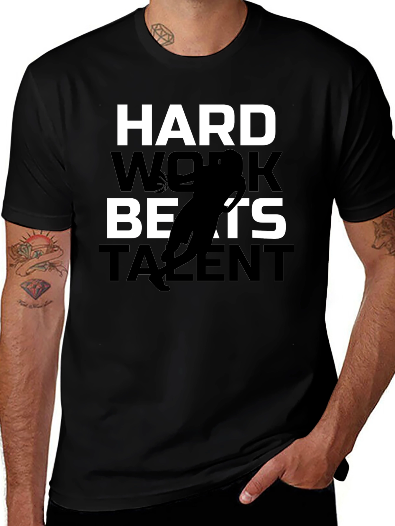Variant 2 of Hard Work Beats Talent Graphic T-Shirt