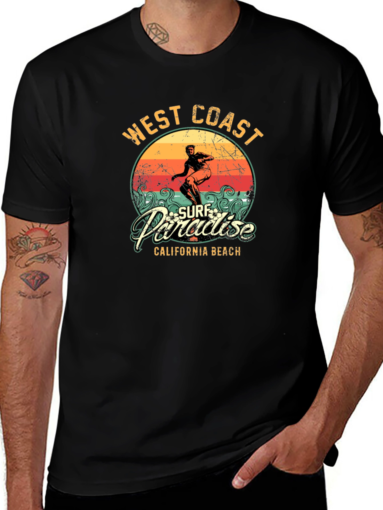 Variant 16 of West Coast Surf Paradise Graphic T-Shirt