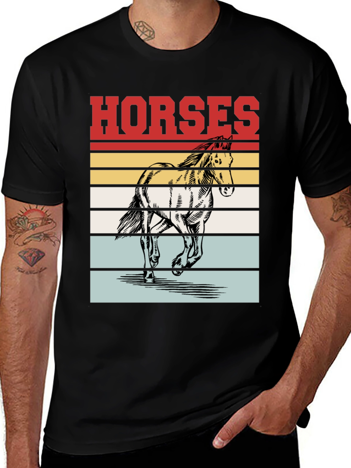 Variant 30 of Vintage Horses Graphic Tee