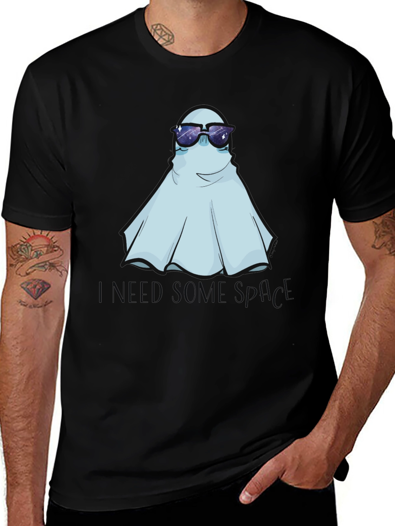 Variant 10 of Cool Ghost Tee - Spooky & Stylish!