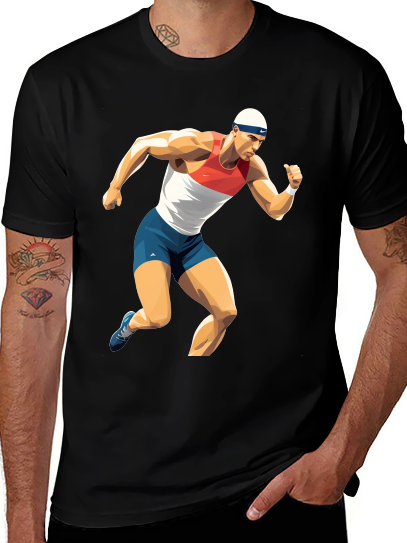 Variant 29 of Runner Graphic T-Shirt