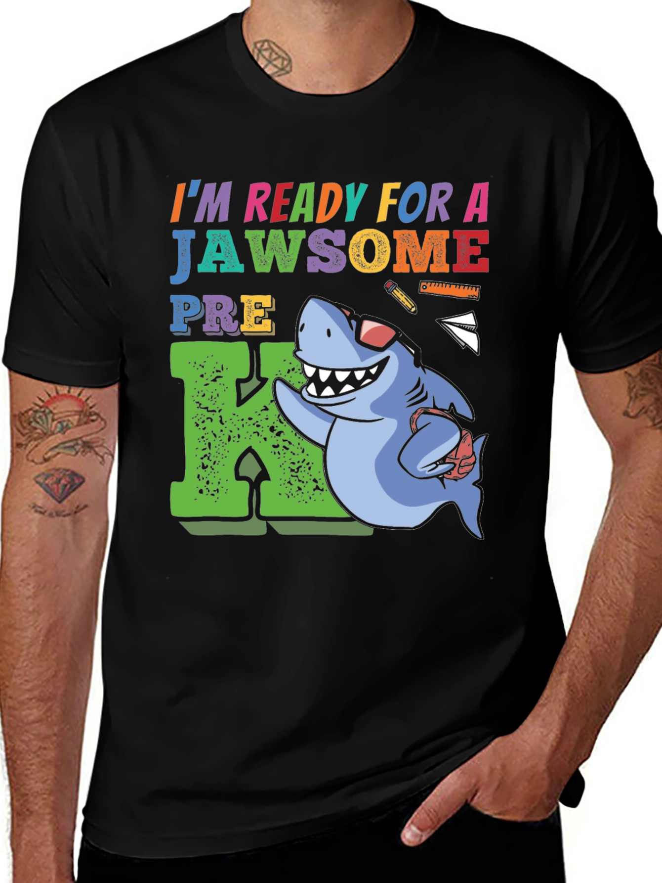 Variant 18 of Ready for a Jawsome Pre-K T-Shirt