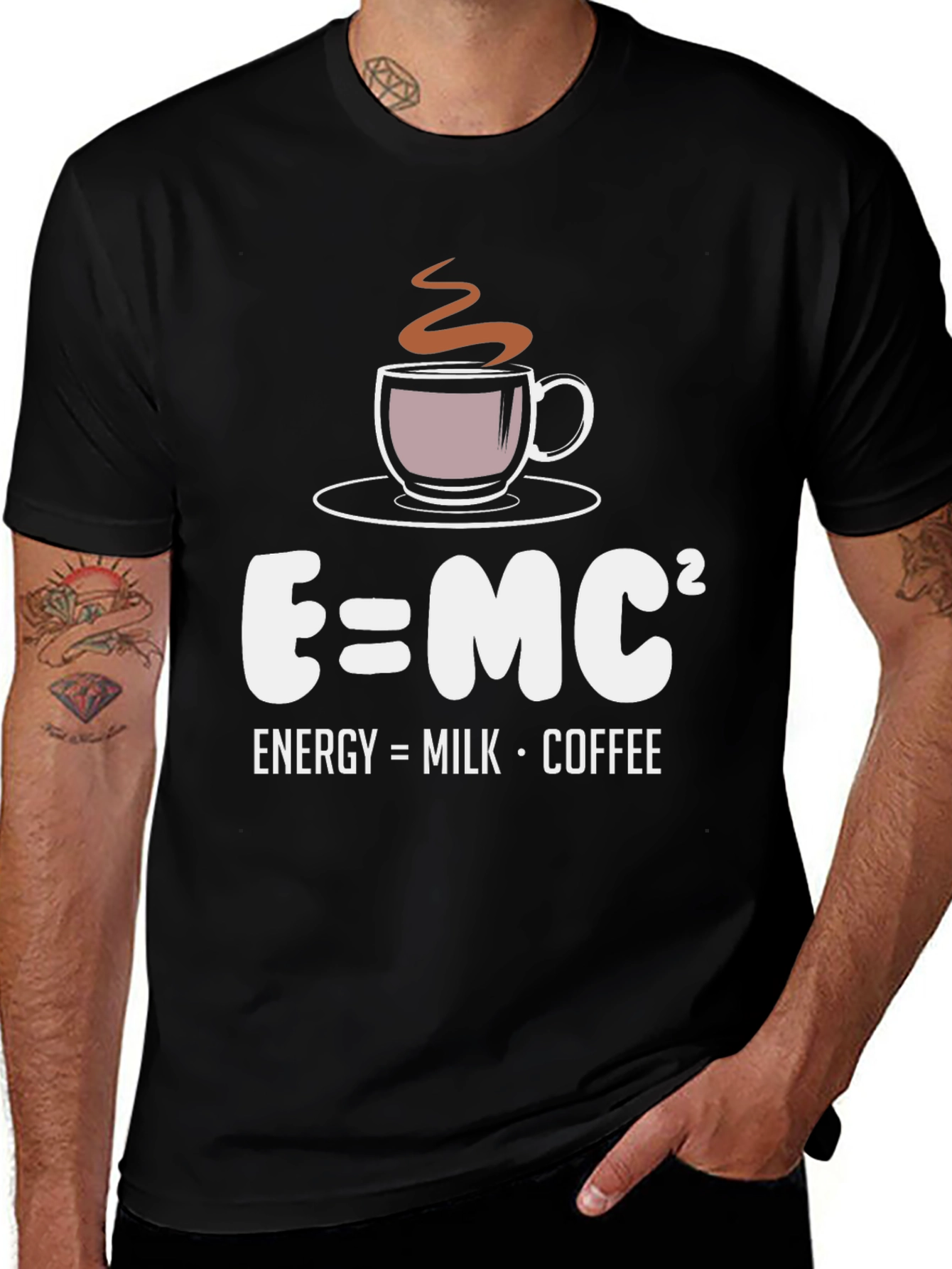 Variant 22 of E=MC² Coffee Humor T-Shirt
