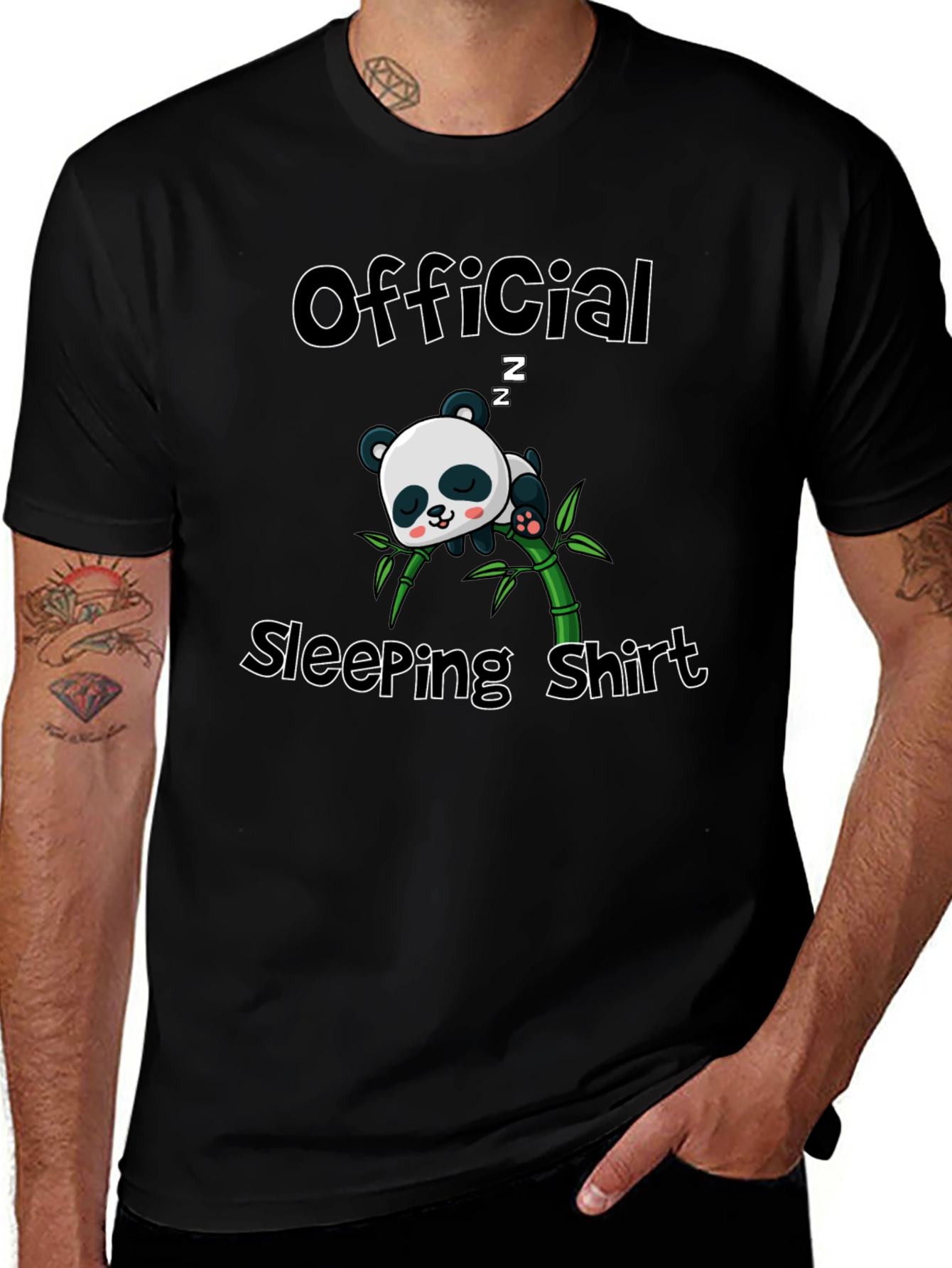 Variant 16 of Official Sleeping Shirt Panda Tee