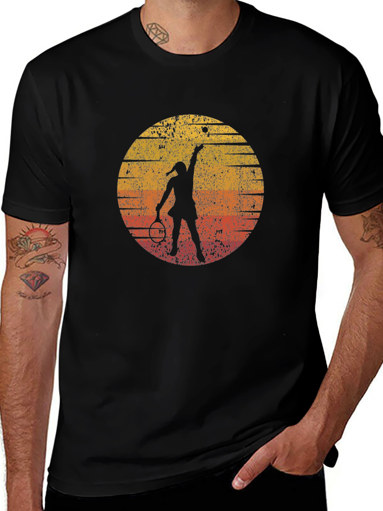 Variant 29 of Vintage Tennis Sunset Graphic Tee