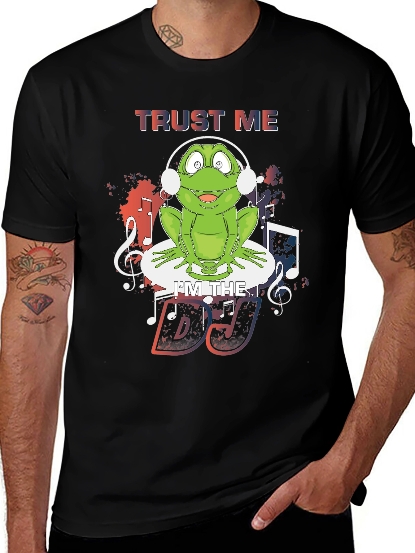 Variant 17 of Trust Me I'm the DJ Frog T-Shirt