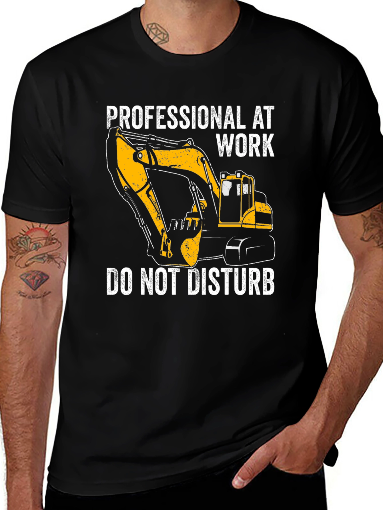 Variant 11 of Professional at Work Excavator T-Shirt
