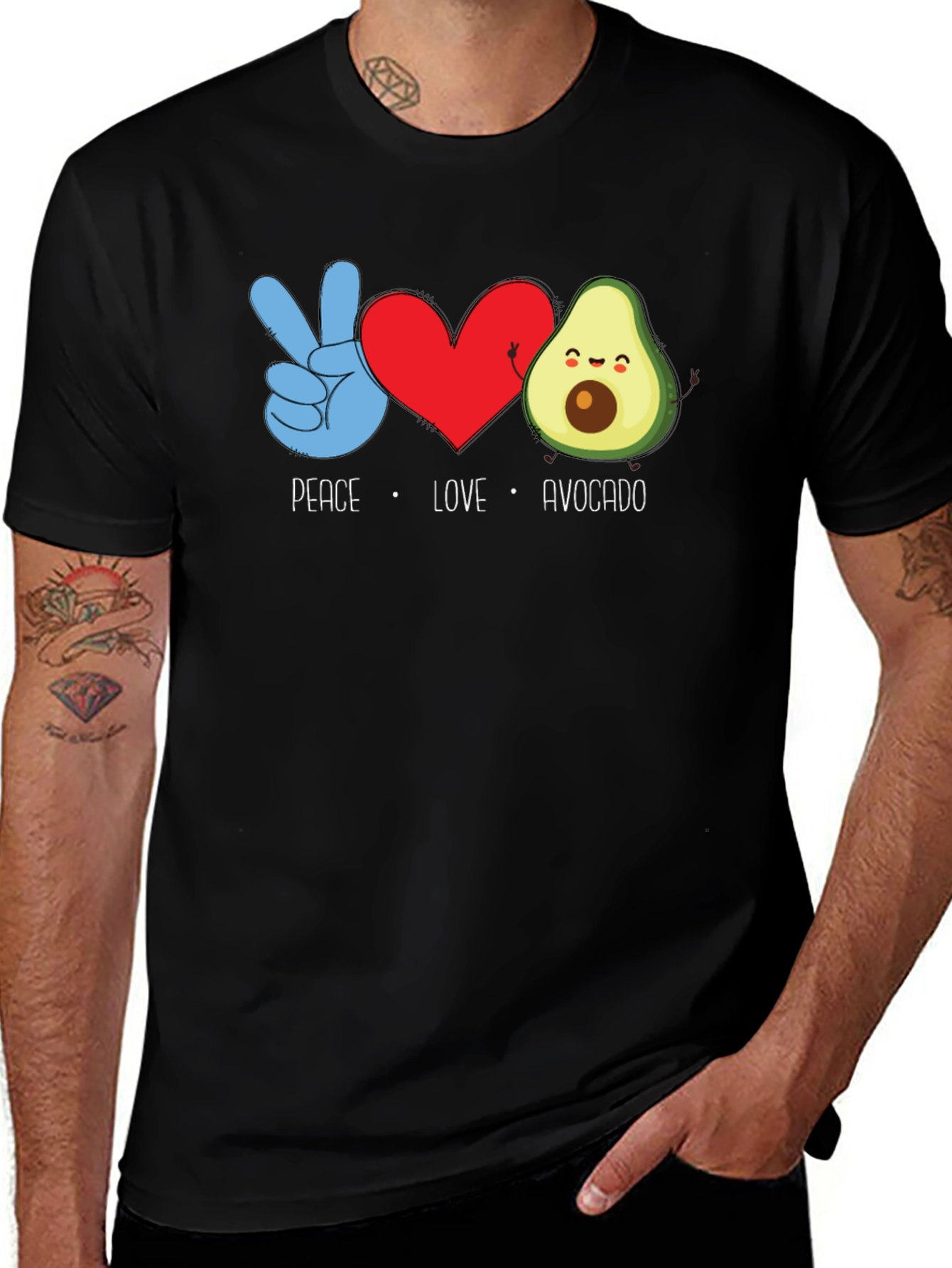 Variant 15 of Peace Love Avocado T-Shirt