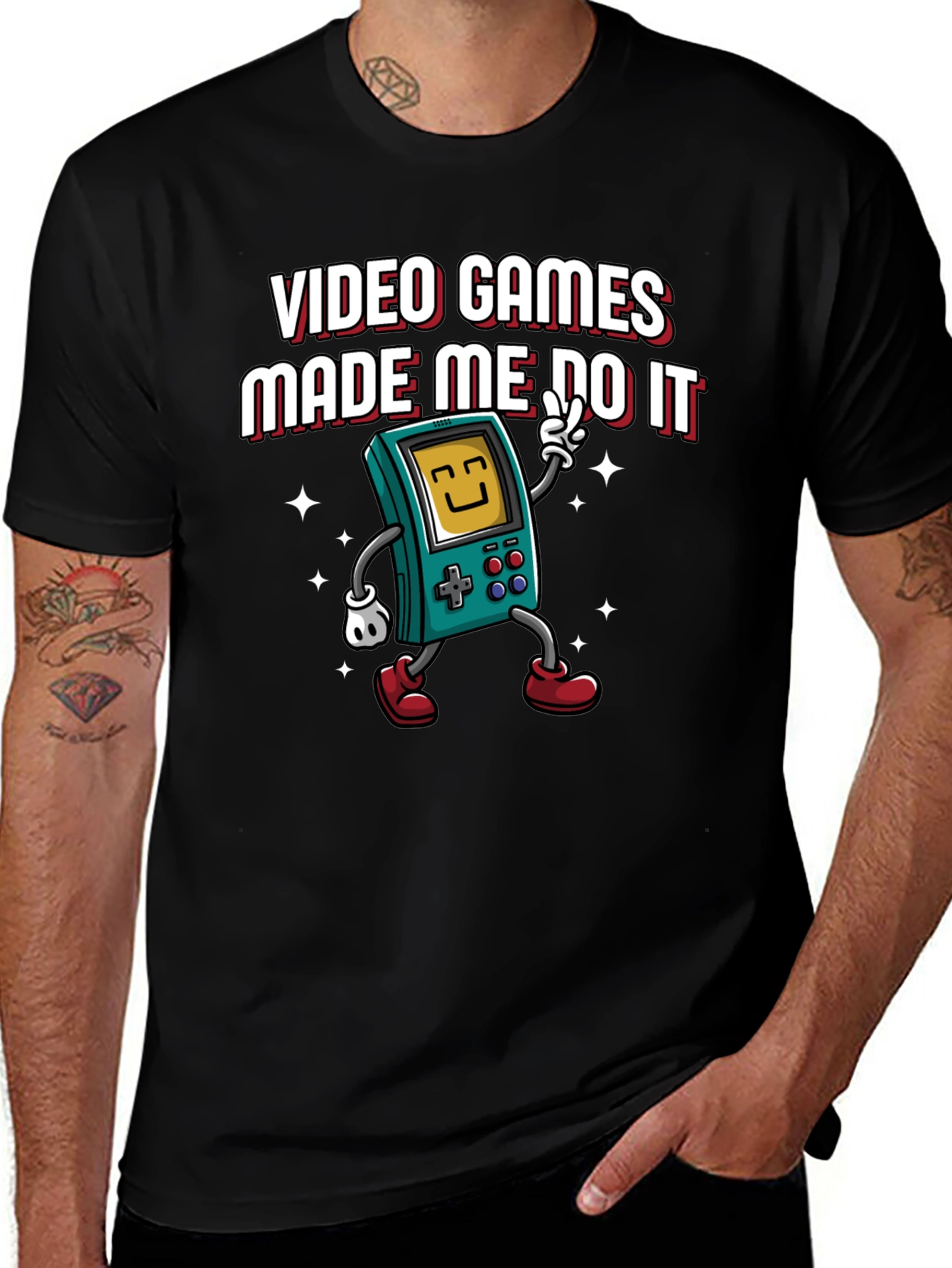 Variant 13 of Video Games Made Me Do It Graphic T-Shirt