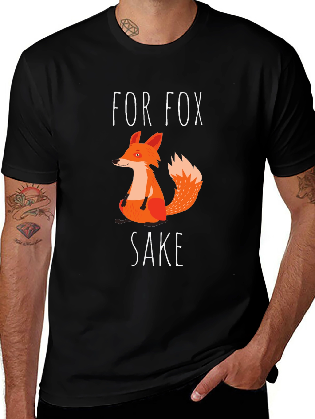 Variant 23 of For Fox Sake Graphic Tee - Funny Men's T-Shirt