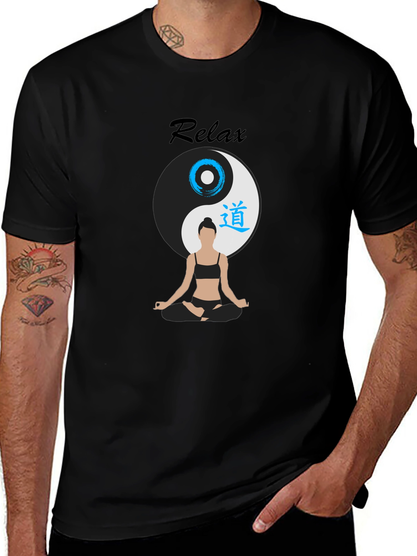 Variant 19 of Relax Yin Yang Yoga T-Shirt