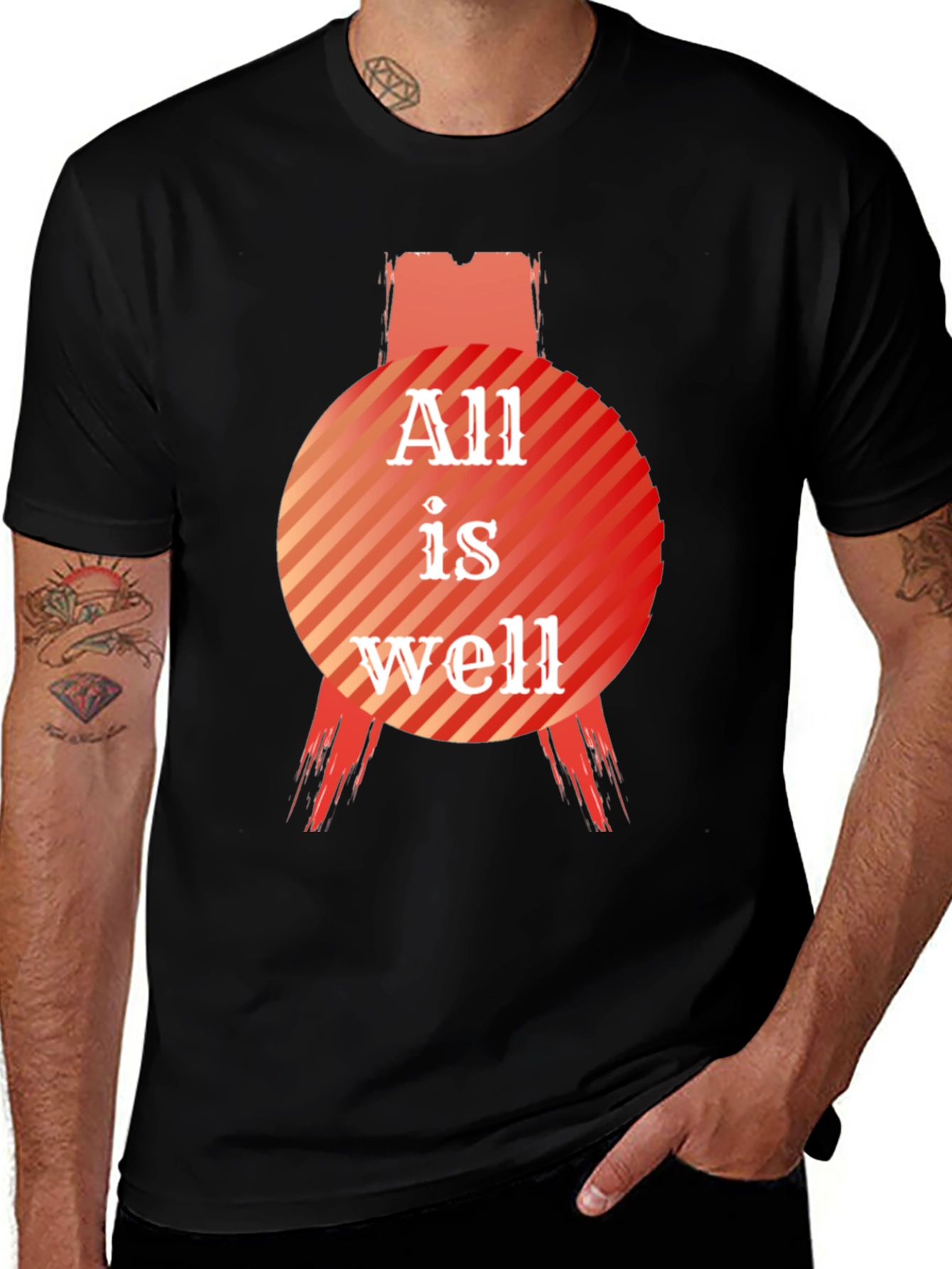Variant 17 of All is Well Graphic Tee - Stylish Comfort