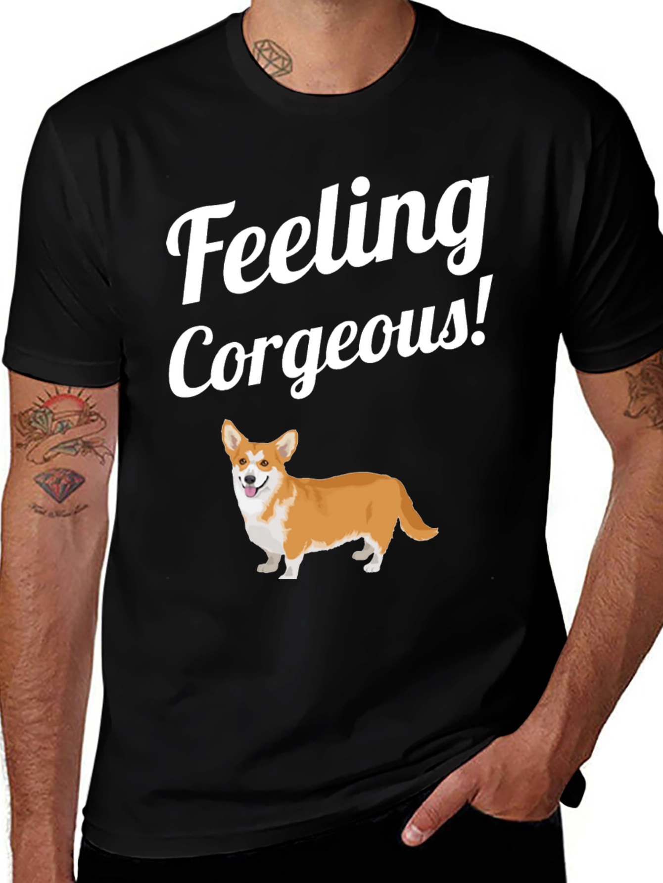 Variant 29 of Feeling Corgeous Corgi T-Shirt
