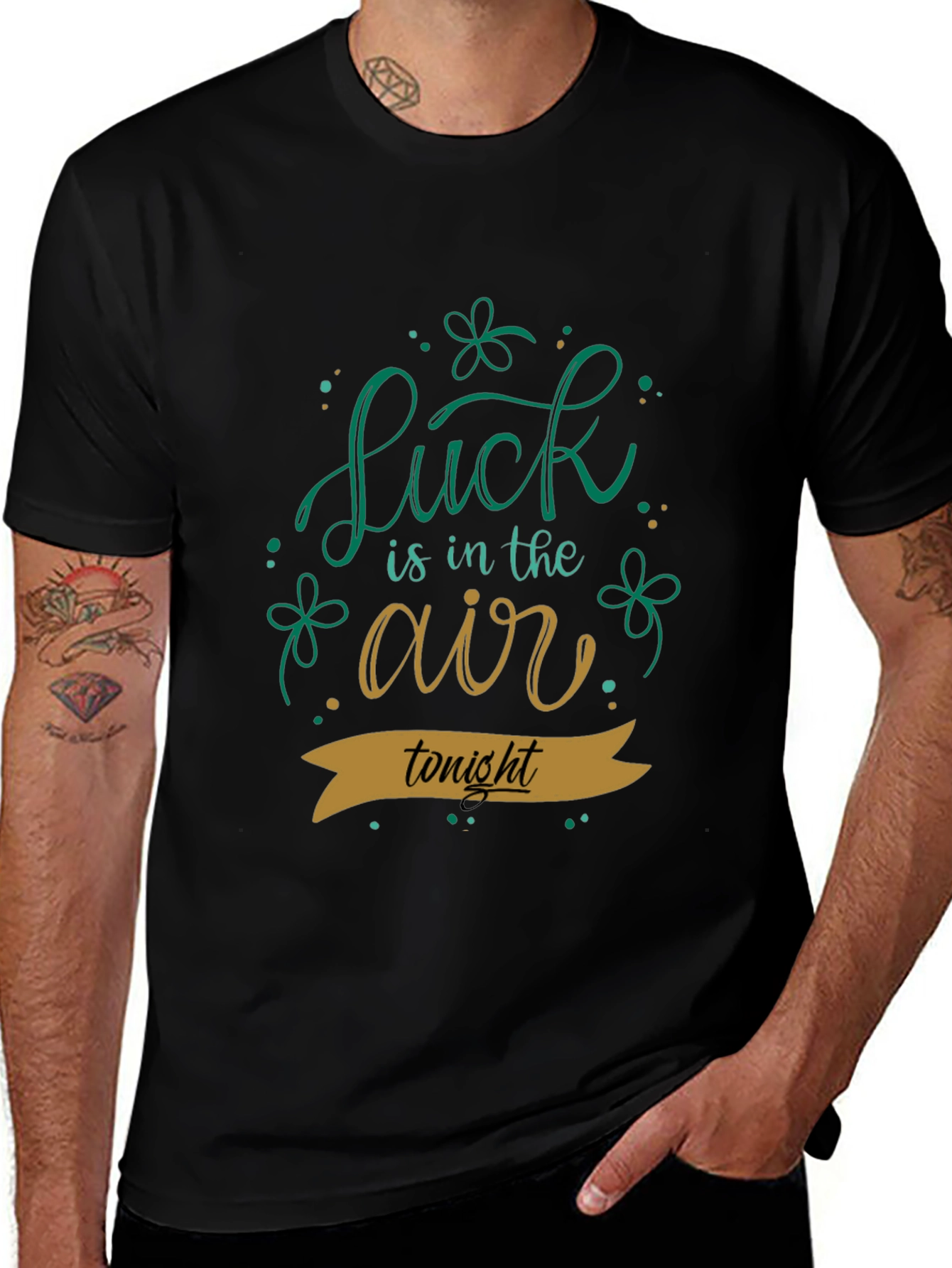 Variant 3 of Lucky St. Patrick's Day Black T-Shirt