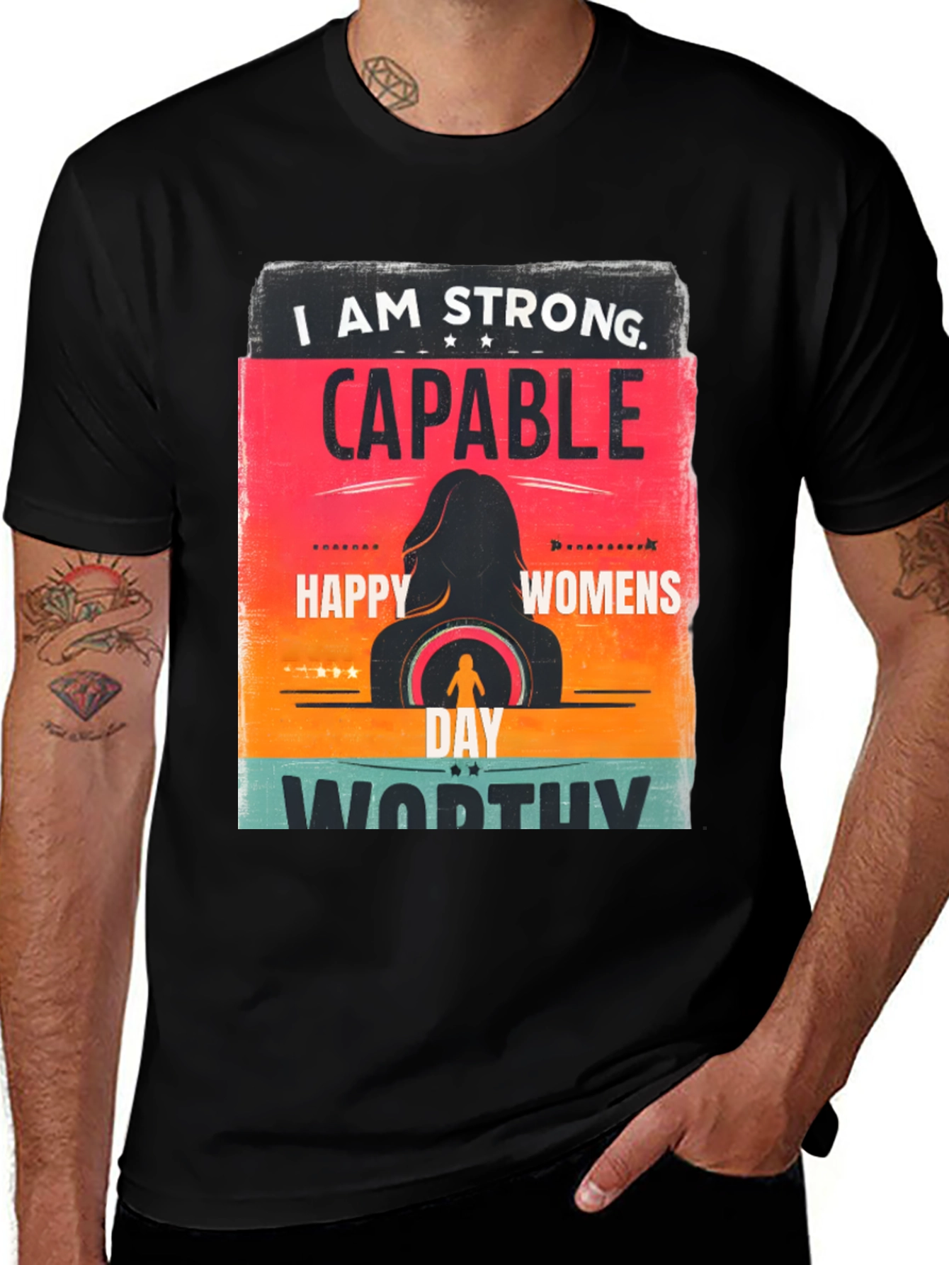 Strong Capable Women's Day Graphic Tee