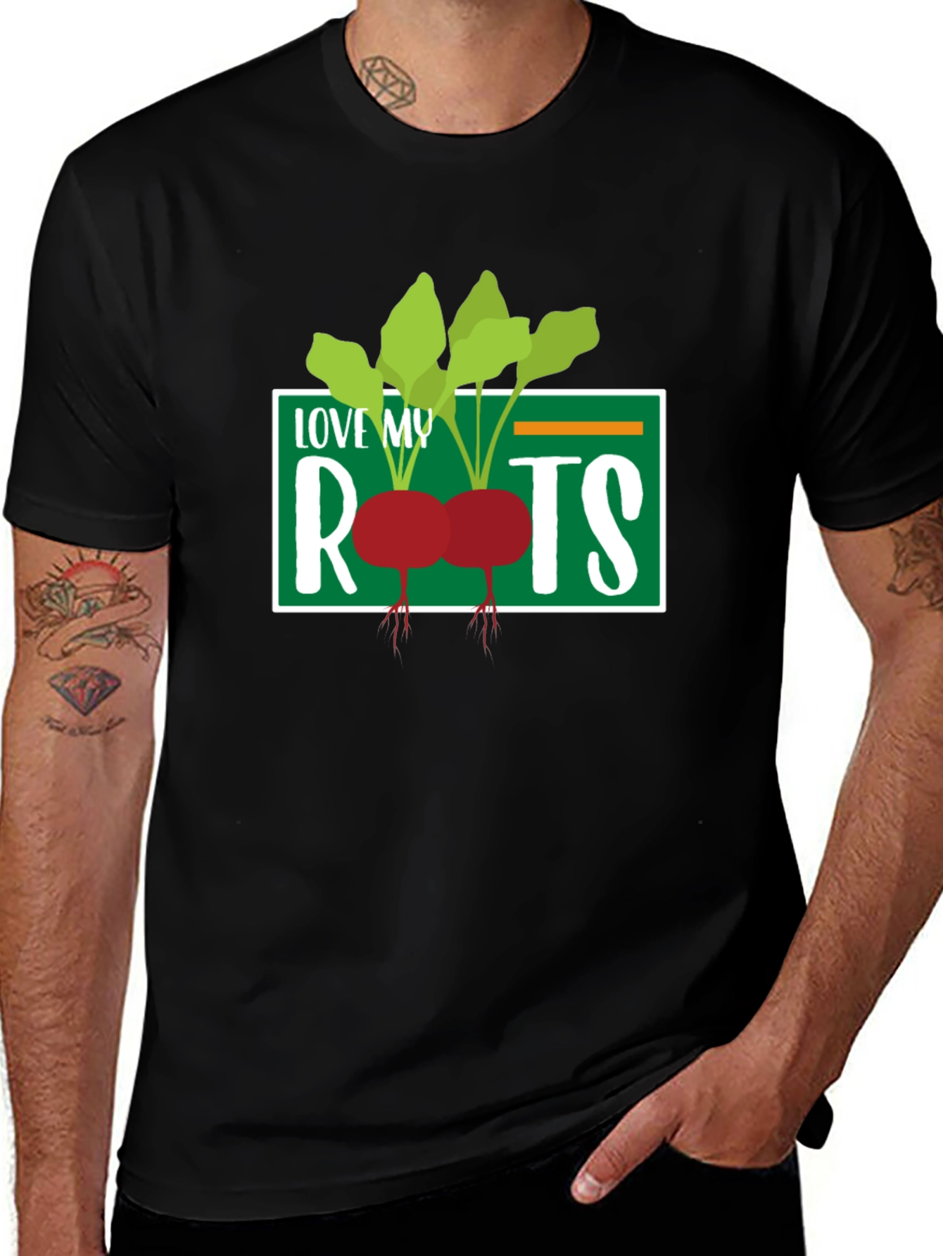 Love My Roots Graphic T-Shirt - Unisex Black Tee